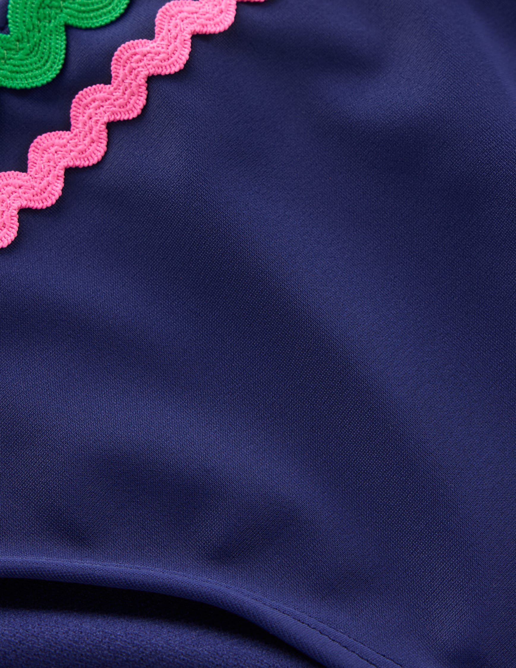  Porto Bikini Bottoms-Navy Rik Rak、mySite、ashleygrahame