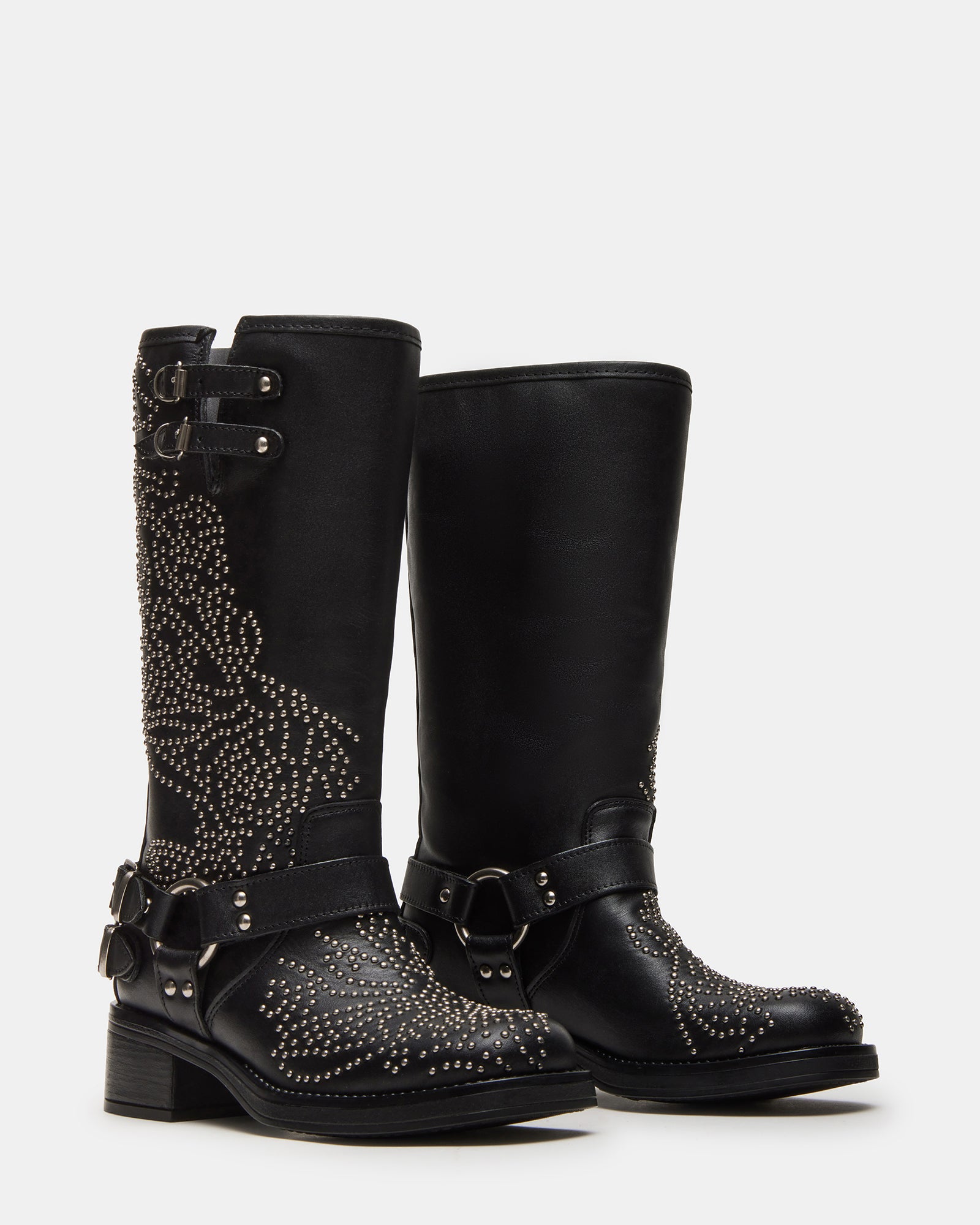 ASTOR BLACK LEATHER STUDS、mySite、gtrtttuynbv