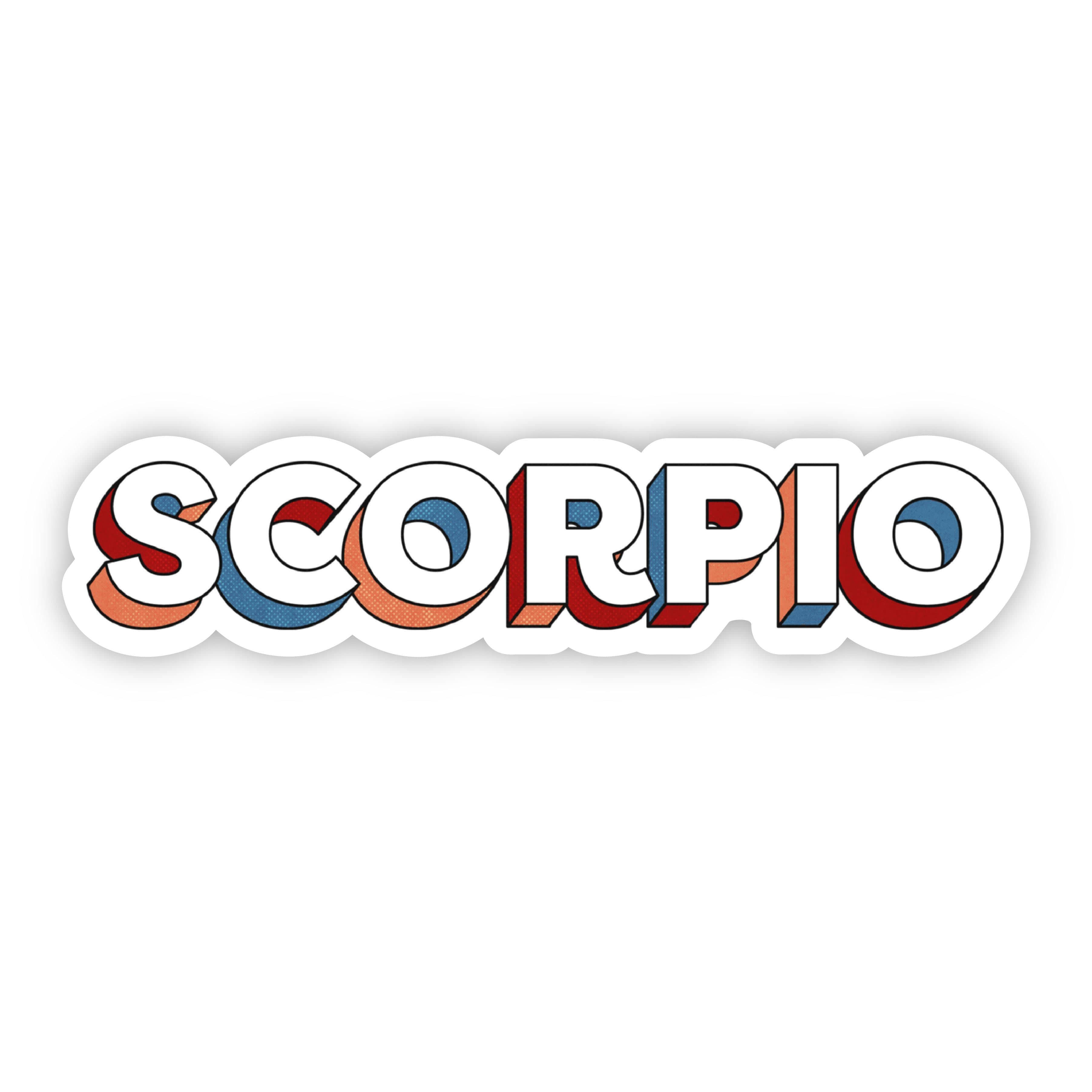  Scorpio Lettering Zodiac Sticker、mySite、elrpsem3k