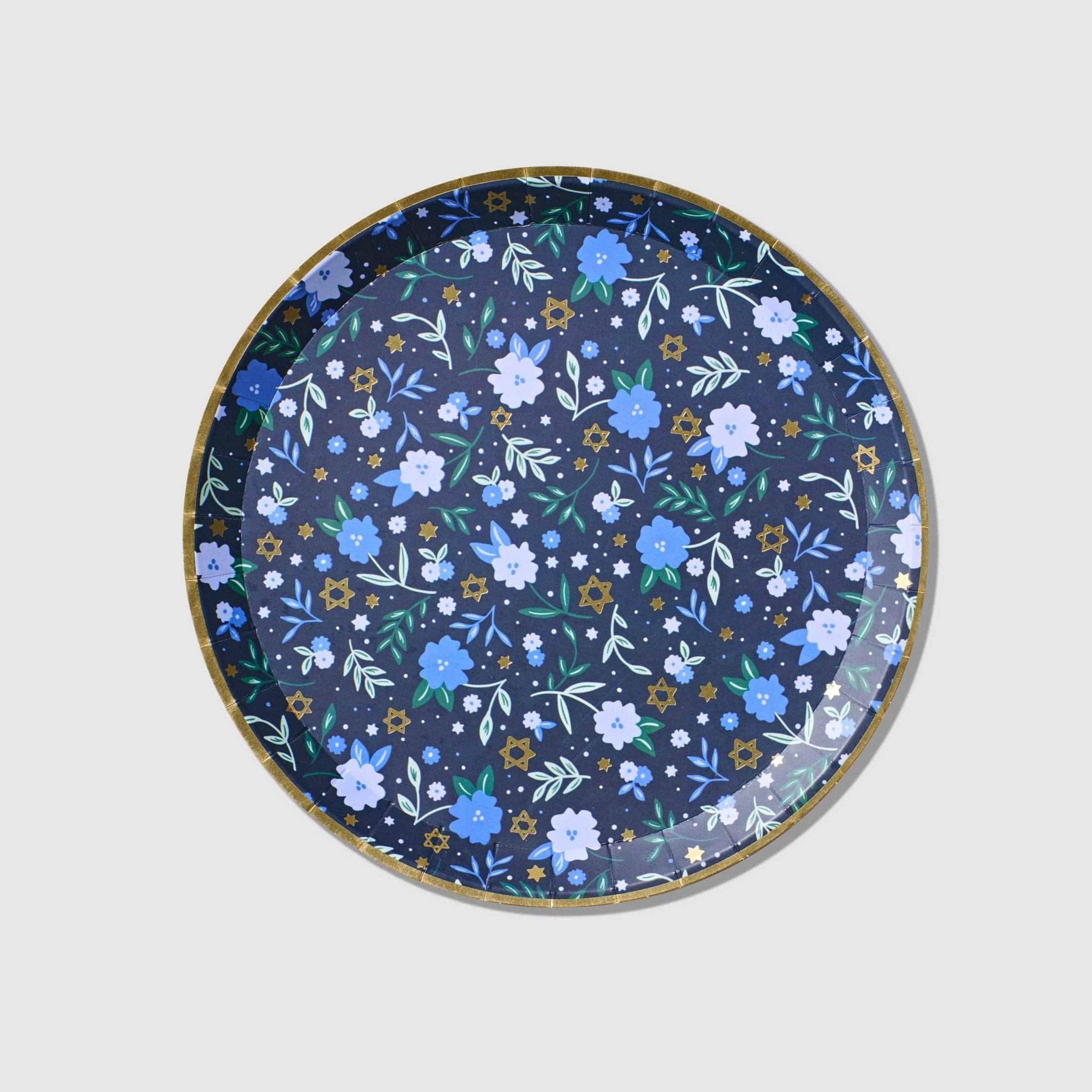 Floral Star of David Paper Plates - Set of 10、mySite、topwebapps