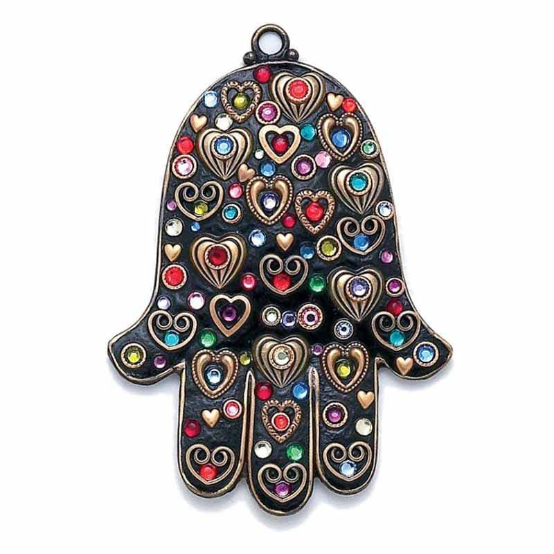 Black Heart Wall Hamsa by Michal Golan、mySite、topwebapps
