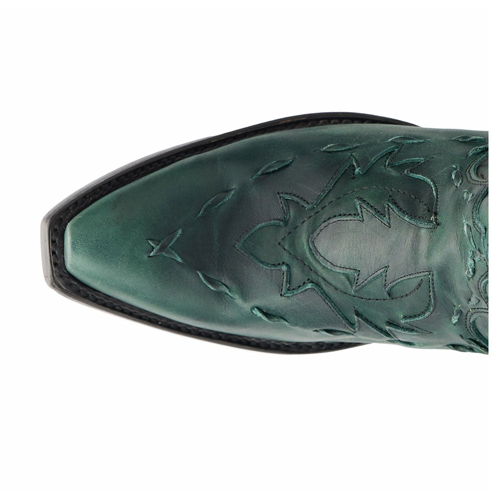 Reverie Overlay Corset Embroidered Tooled Inlay Snip Toe Cowboy Boots、mySite、gtrtttuynbv