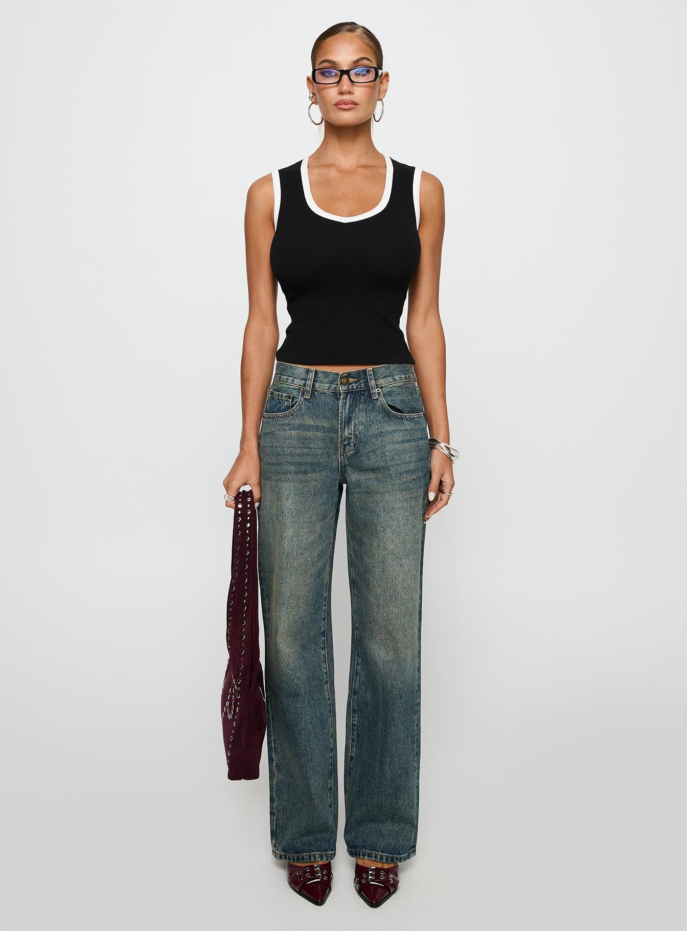 Start Me Up Top Black / White、mySite、solidvoid