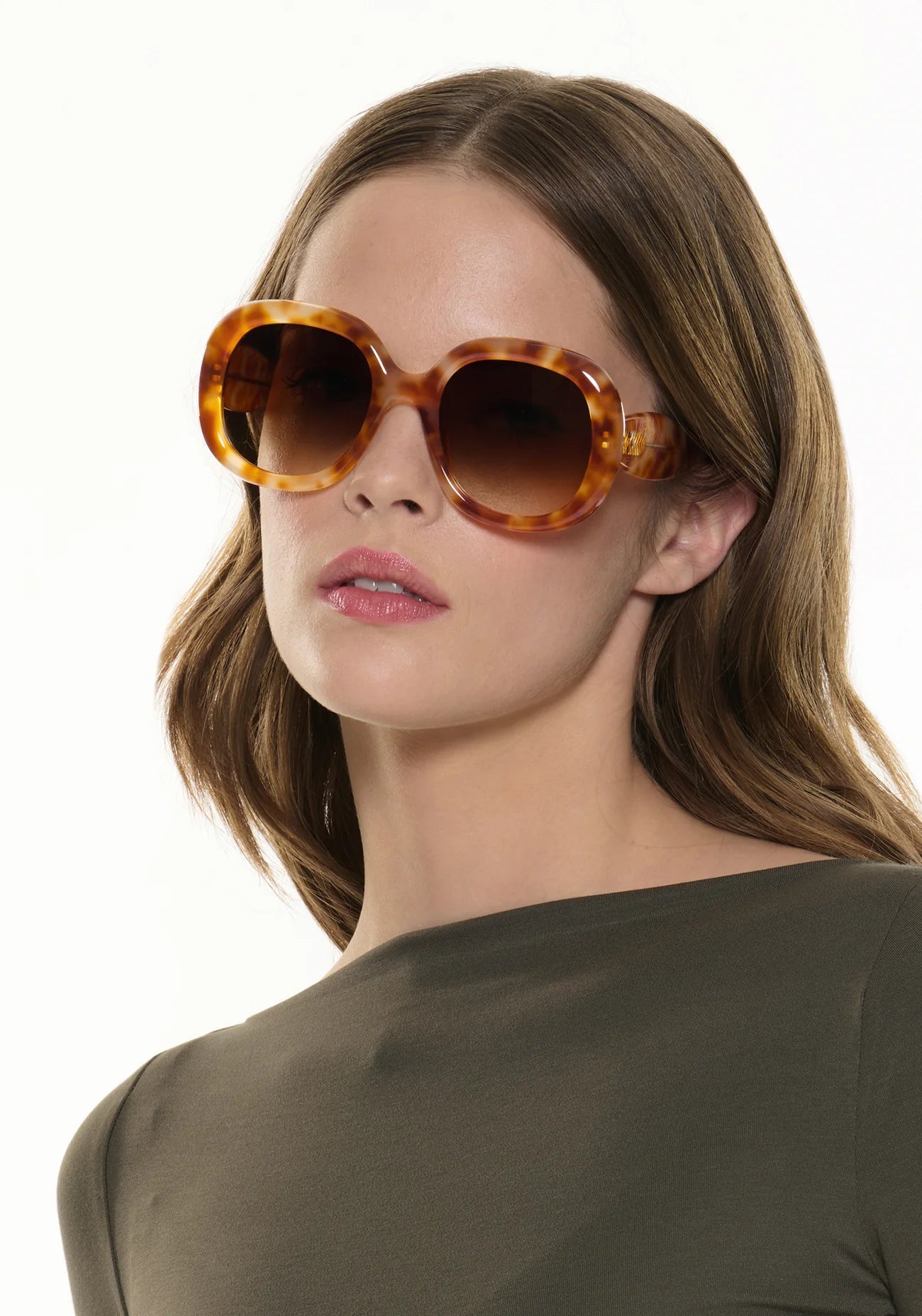 Krewe Chloe Blonde Amaro Sunglasses、mySite、noshort
