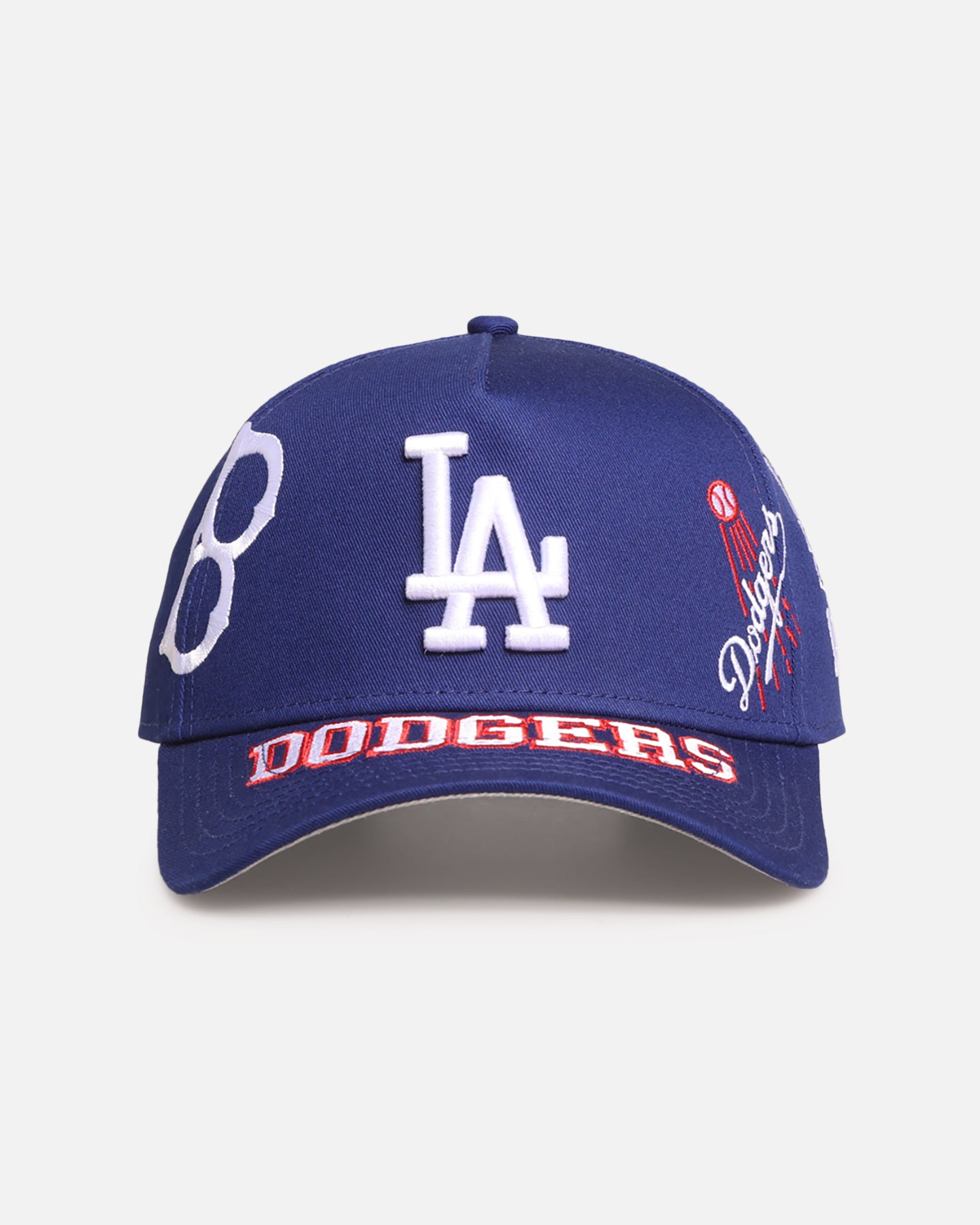 New Era Los Angeles Dodgers 'MLB All Over Logos' 9FORTY A-Frame Snapback Official Team Colour、mySite、zt4zffjzw