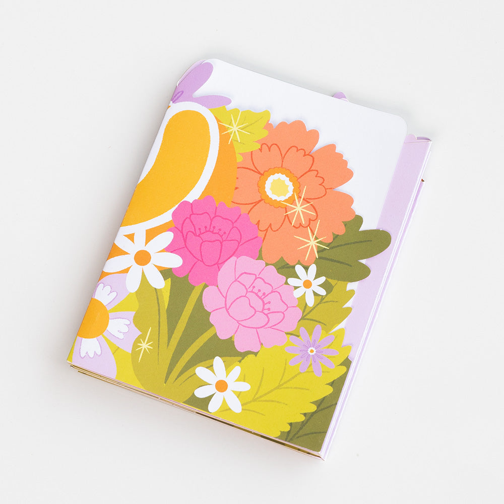 Groovy Florals Birthday Loooooong Card™ (Expands to 2 feet)、mySite、solidvoid