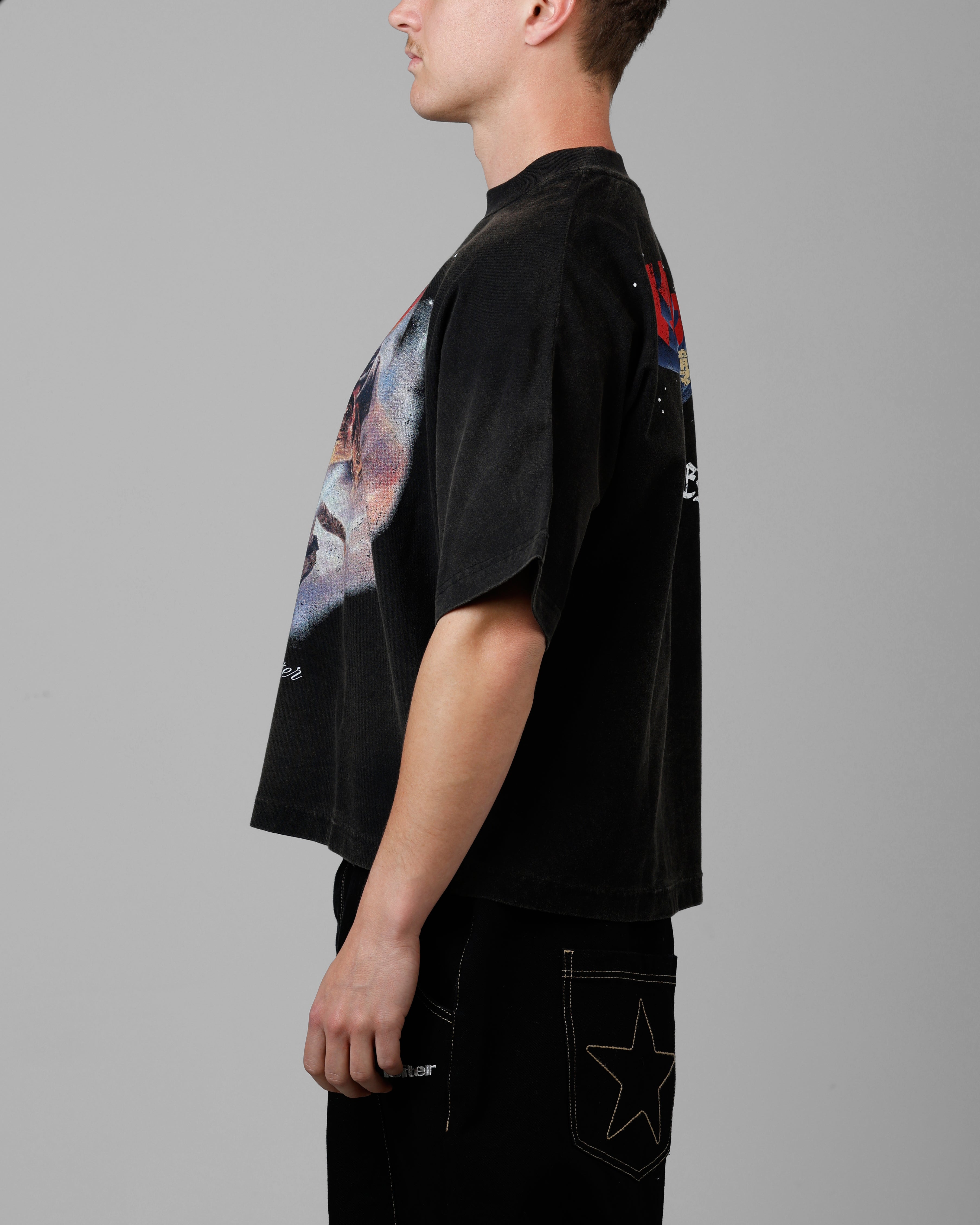 Loiter Star Wars Vintage T-Shirt Washed Black、mySite、zt4zffjzw