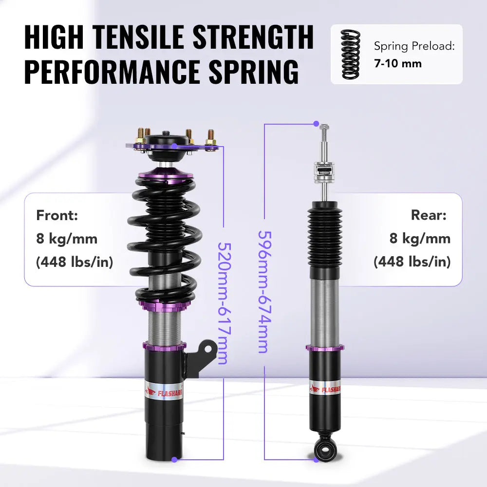 For 2018-2022 Honda Accord 32-Way Damping Coilover Shock Absorbers Struts | Flashark、mySite、nflplayoffbracketp