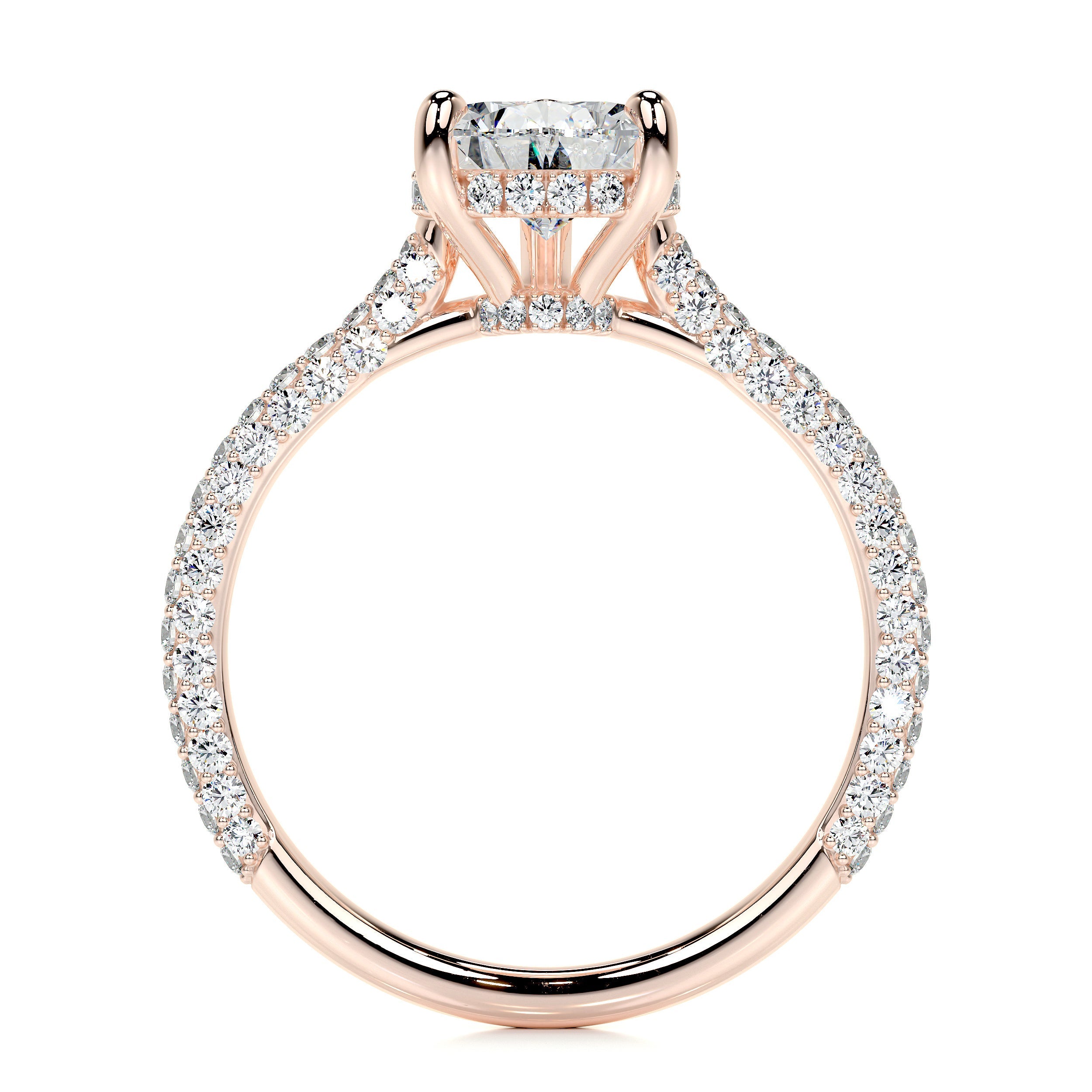 Nakia Lab Grown Diamond Ring -14K Rose Gold (RTS)、mySite、hinf8tx79