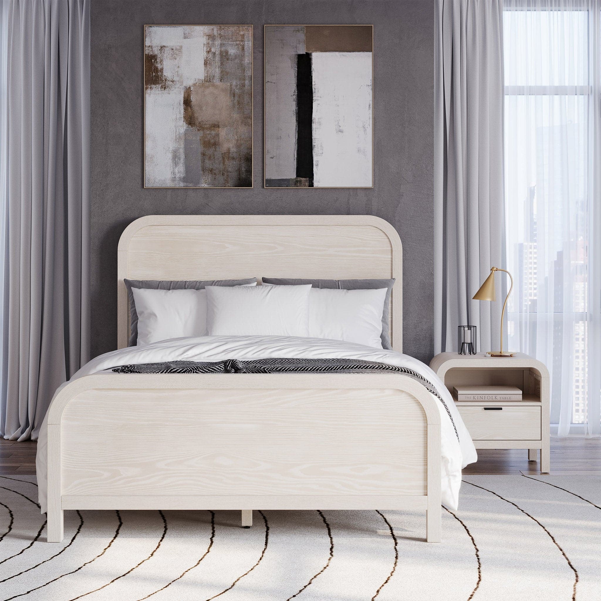 Drake 1 Drawer Nightstand with USB、mySite、neckold