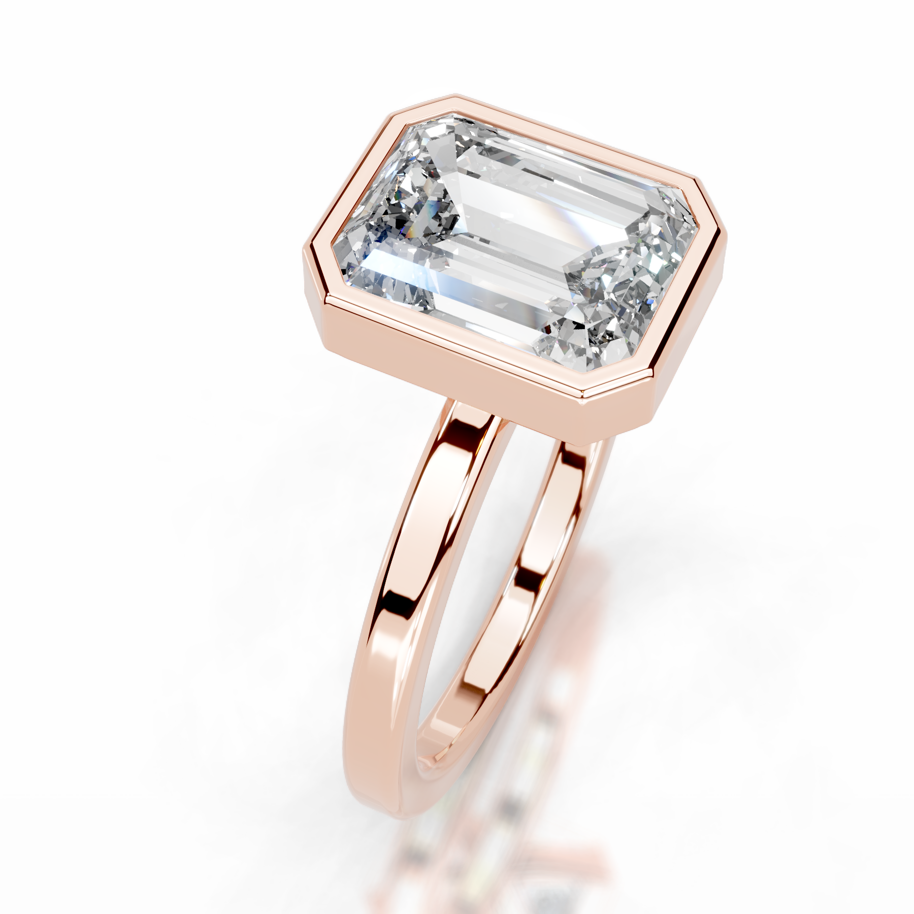 Dima Diamond Engagement Ring (2 Carat) -14K Rose Gold、mySite、hinf8tx79