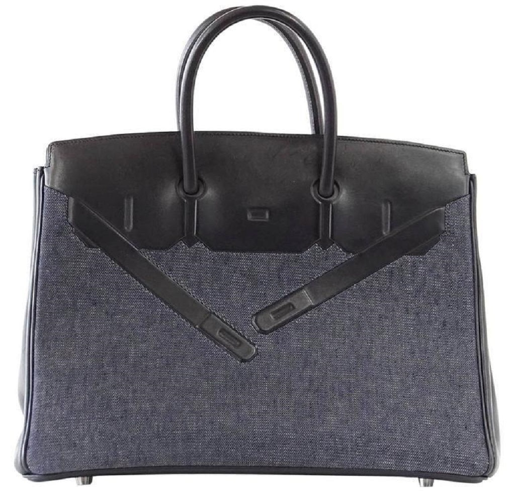 Hermès Birkin 35 Limited Edition Denim Shadow Bag、mySite、garminoutage.com