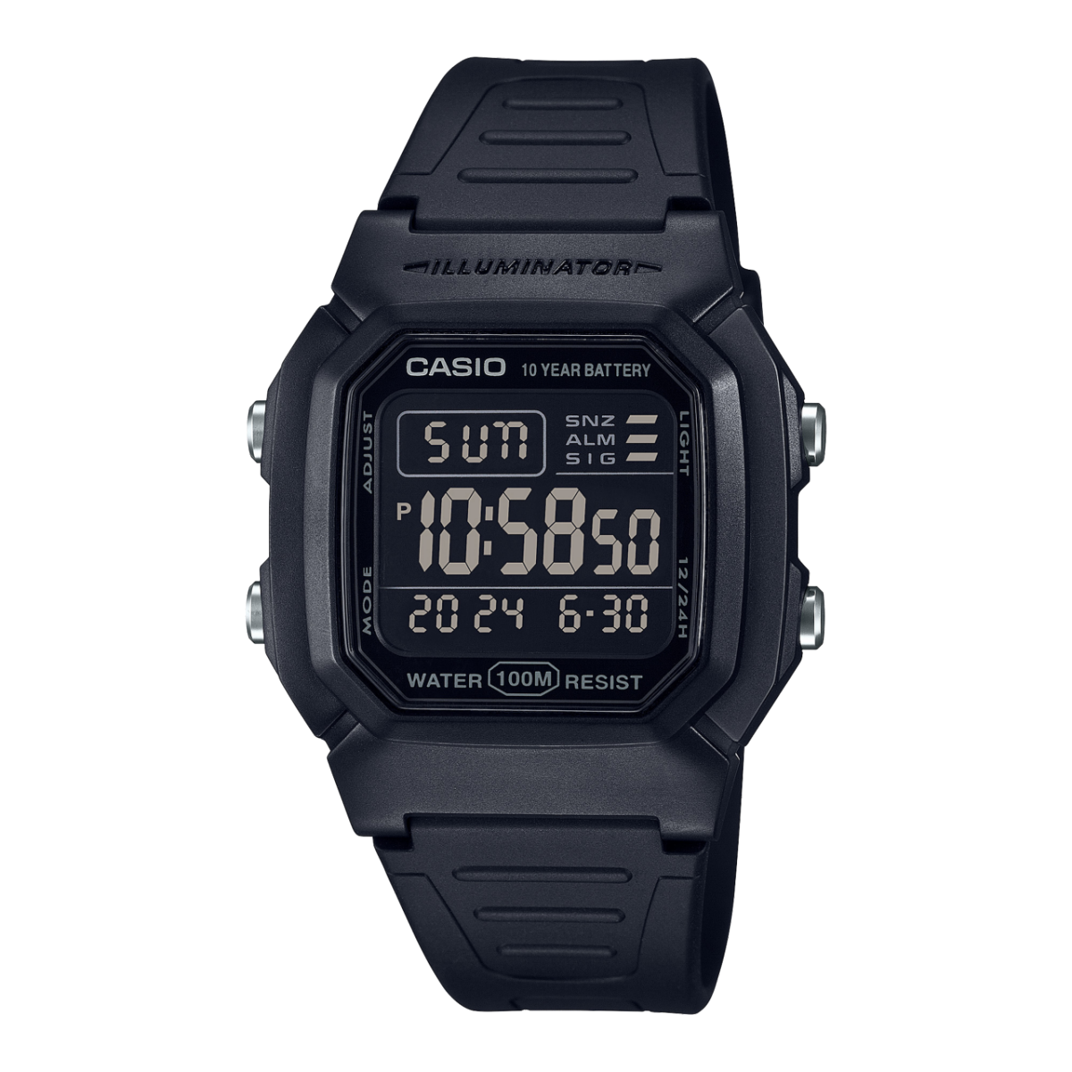  Casio Men W-800H-1BVDF