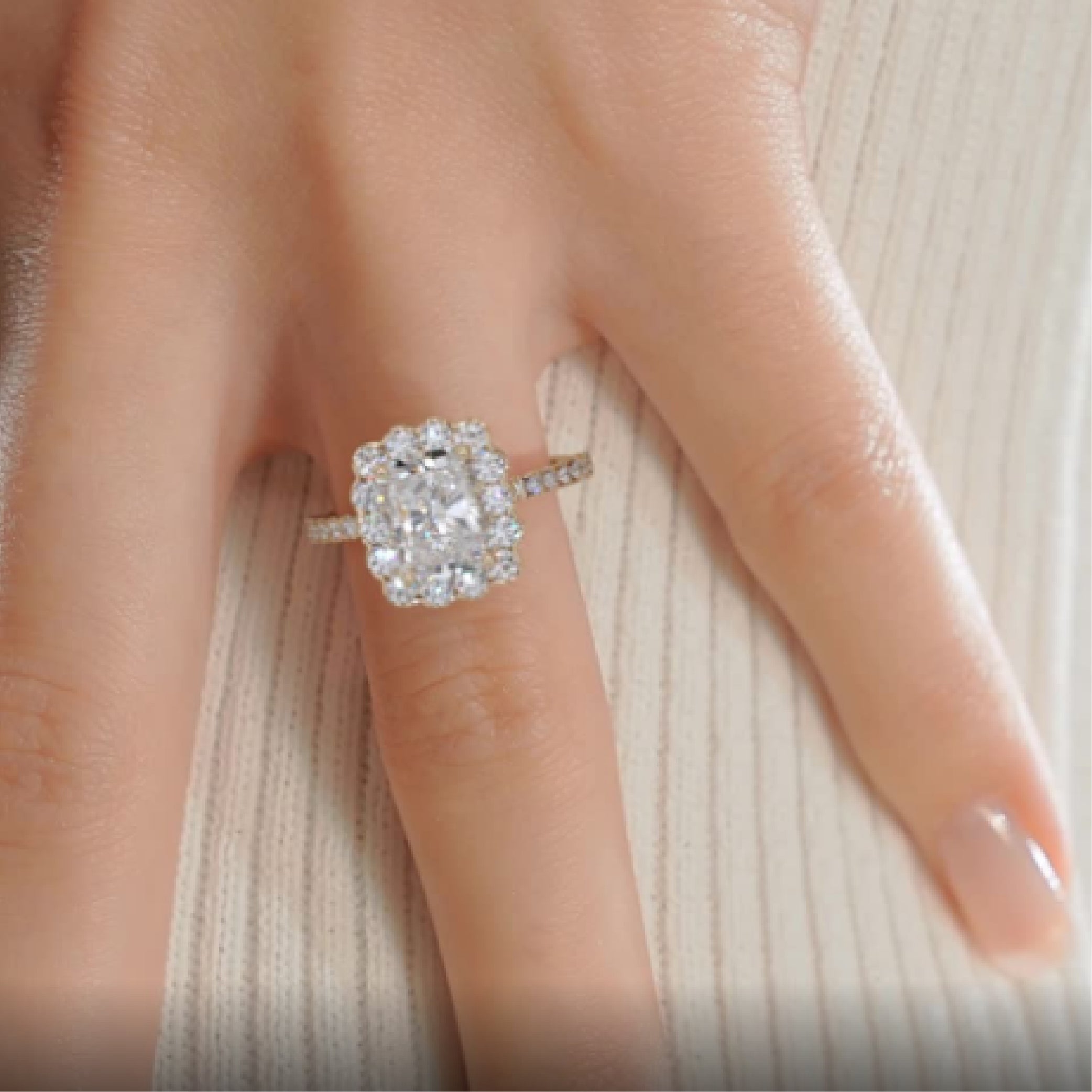 Sherry Diamond Engagement Ring -18K Yellow Gold、mySite、hinf8tx79