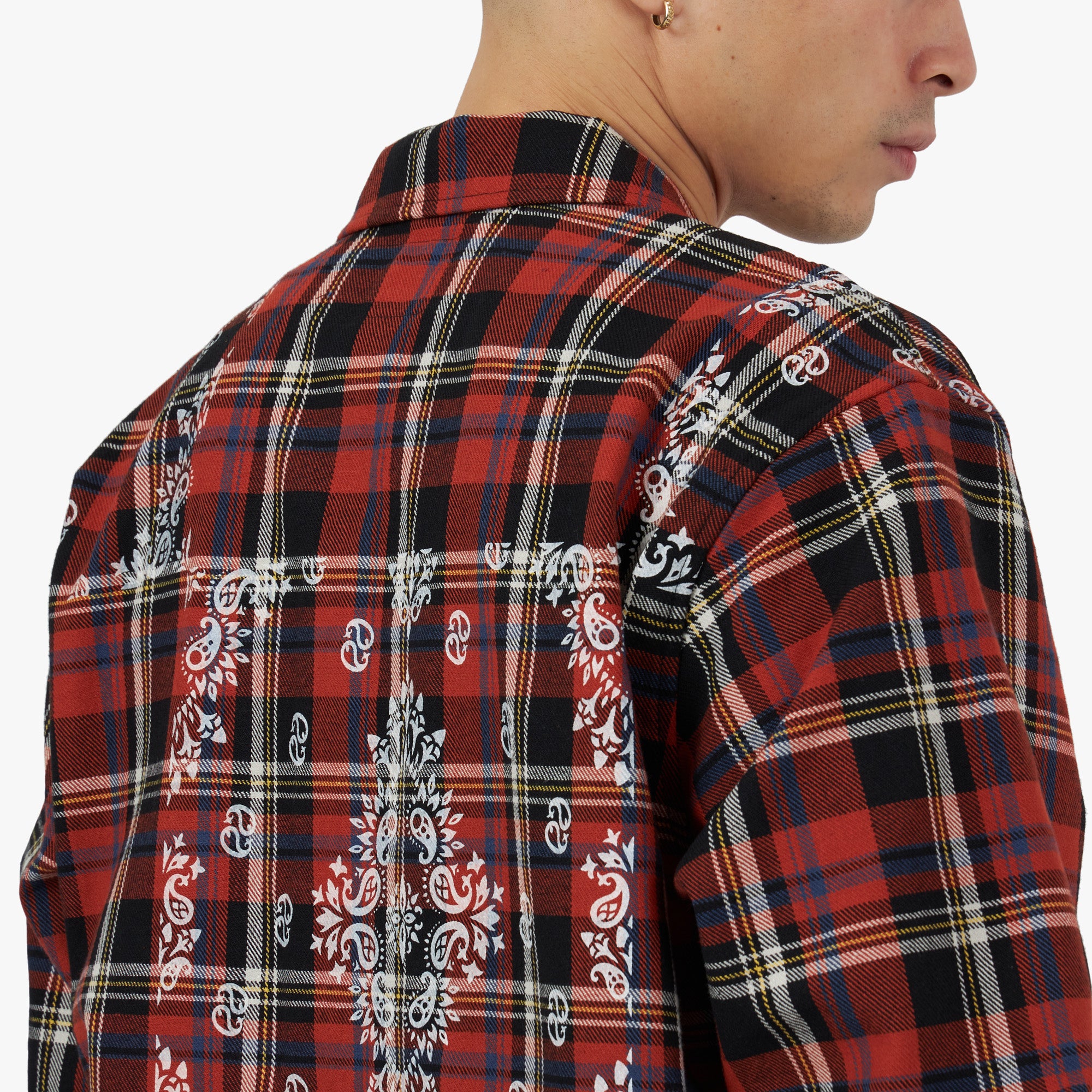  Awake NY Paisley Flannel Shirt Black / Multi、mySite、merchandisen