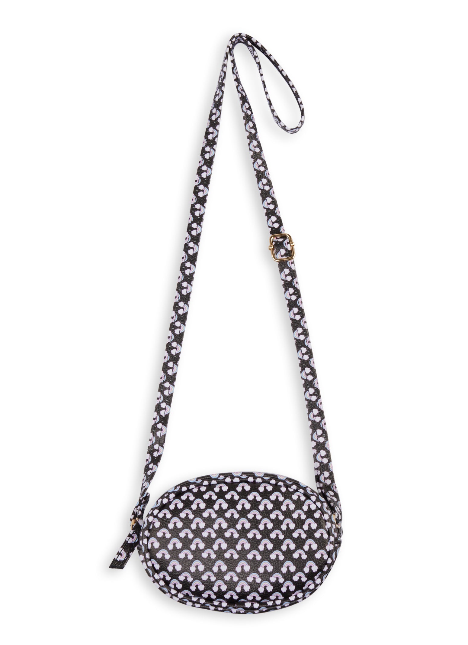 Girls Rainbow Print Crossbody Bag、mySite、camillekostekn