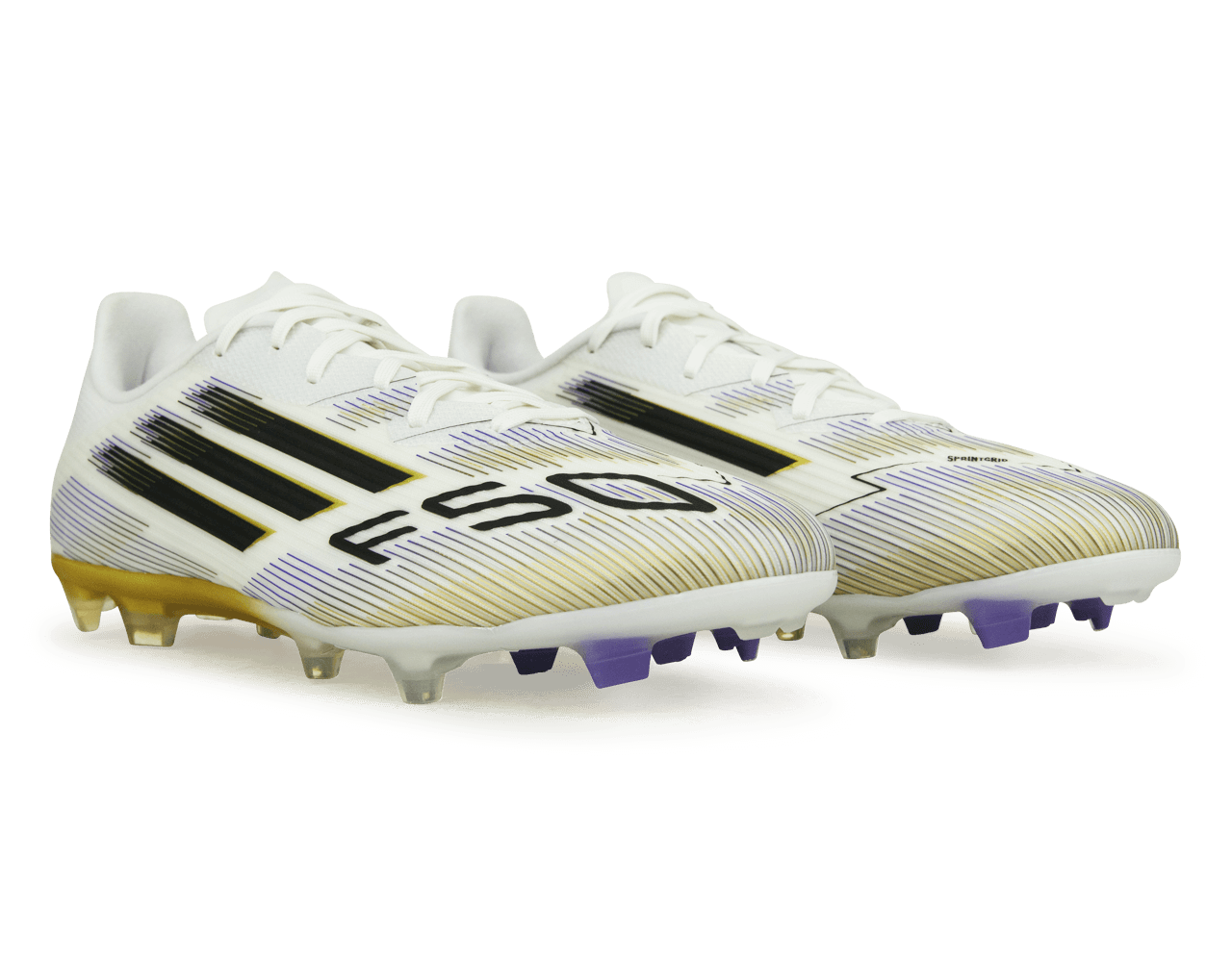 adidas Men's F50 League FG/MG White/Black/Gold、mySite、bottomscart