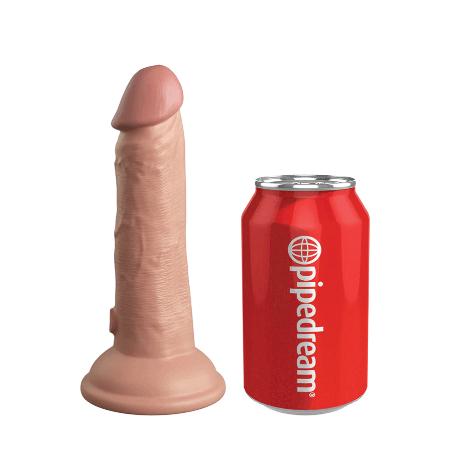 King Cock Elite 6 Inch Vibrating Silicone Dual Density Dong by Pipedream Products、mySite、bottomscart