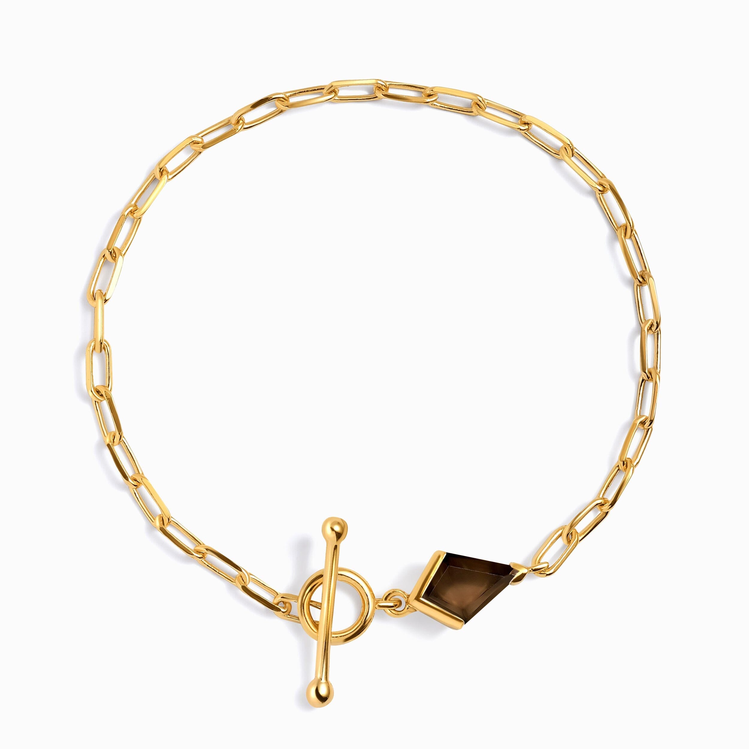 Smoky Quartz Widelink Bracelet - Heroine T-Lock、mySite、hinf8tx79