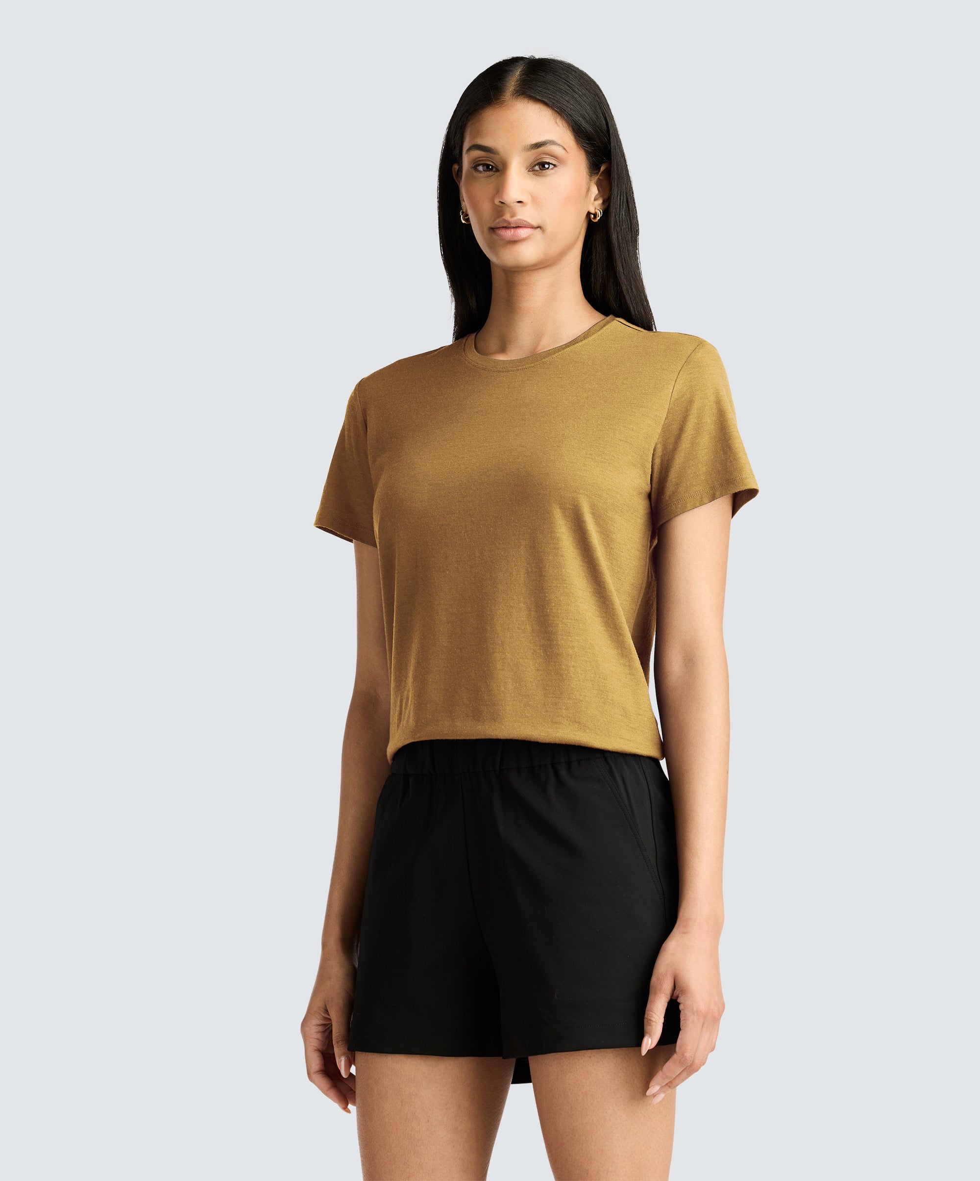 Women's Merino Crew Neck T-Shirt、mySite、noshort