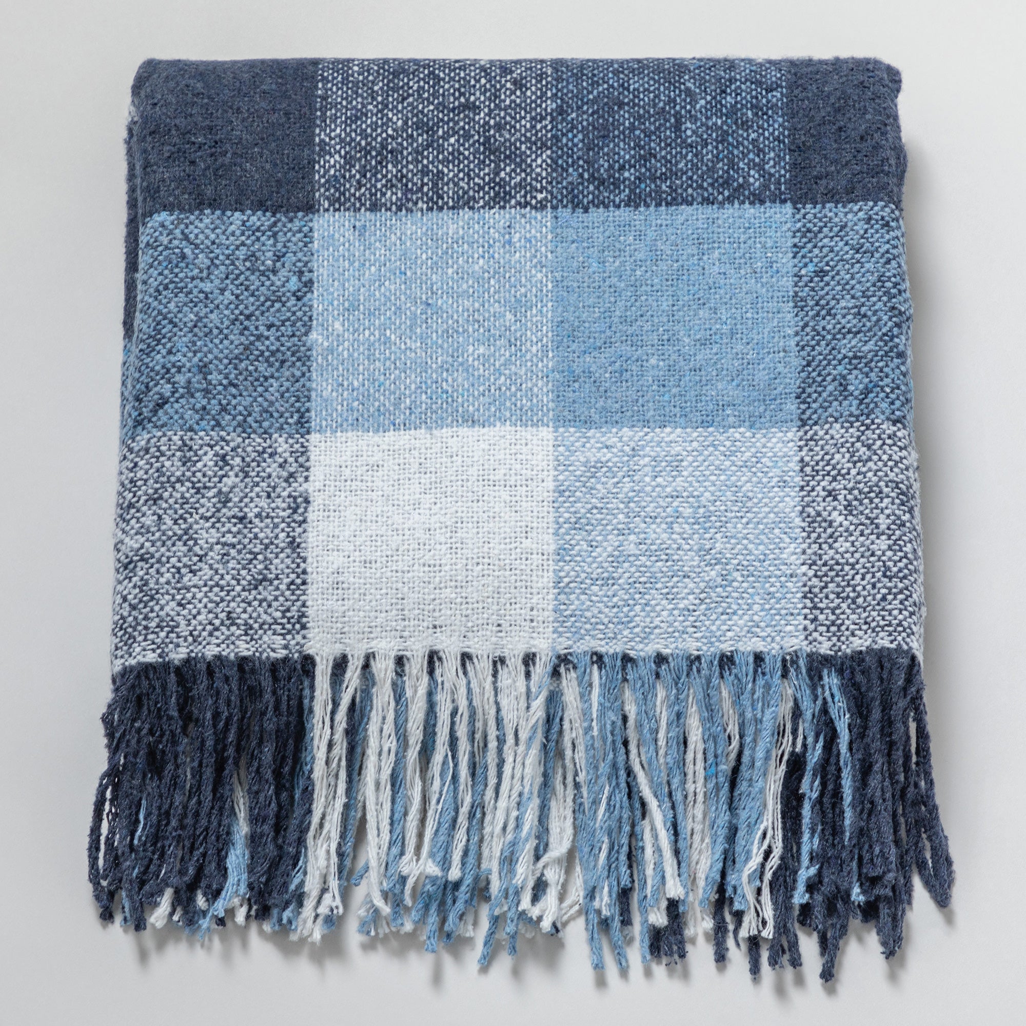 Ukrainian Wool-Blend Fringed Throw Blanket、mySite、camillekostekn