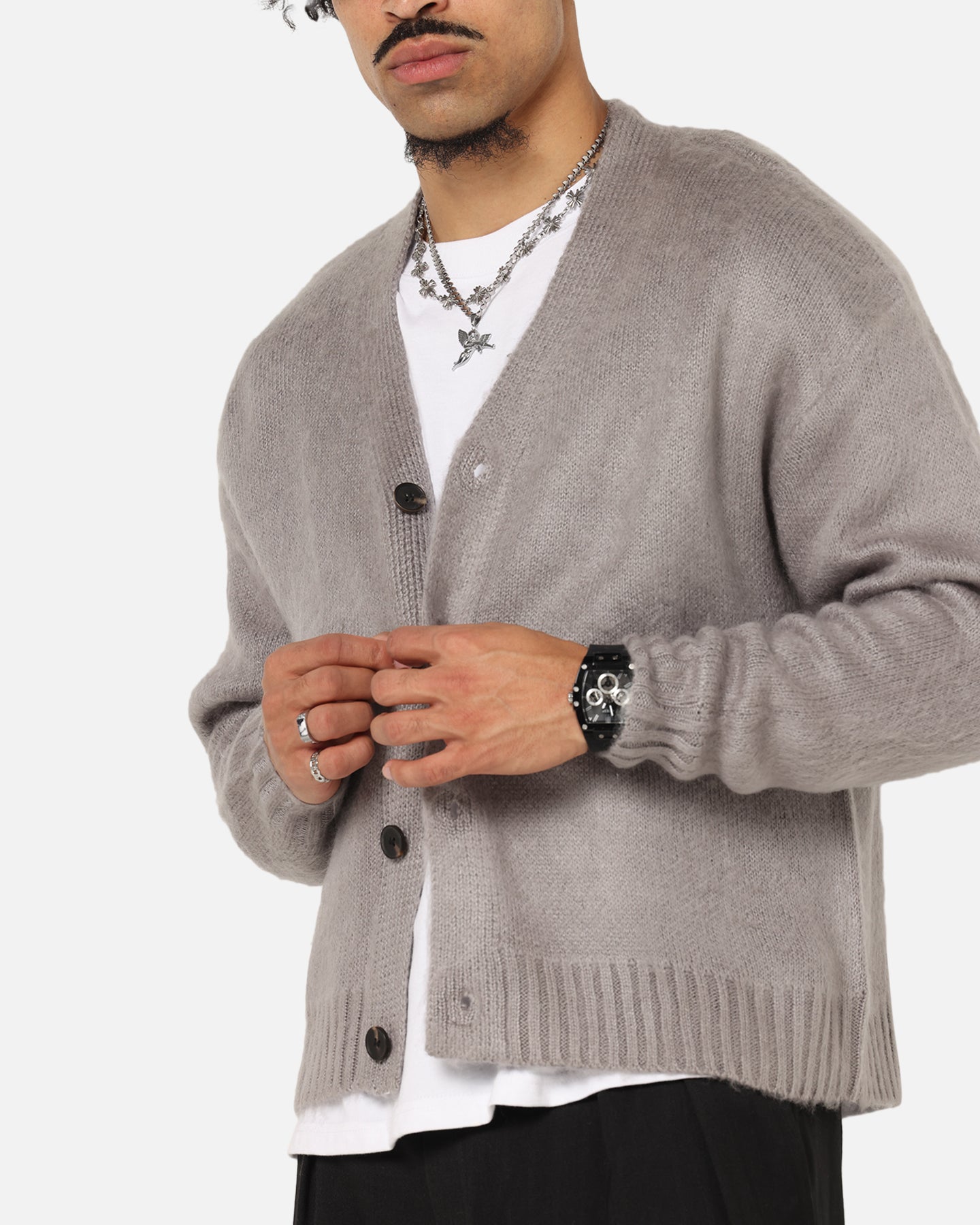 XXIII V-Neck Cardigan Slate、mySite、zt4zffjzw