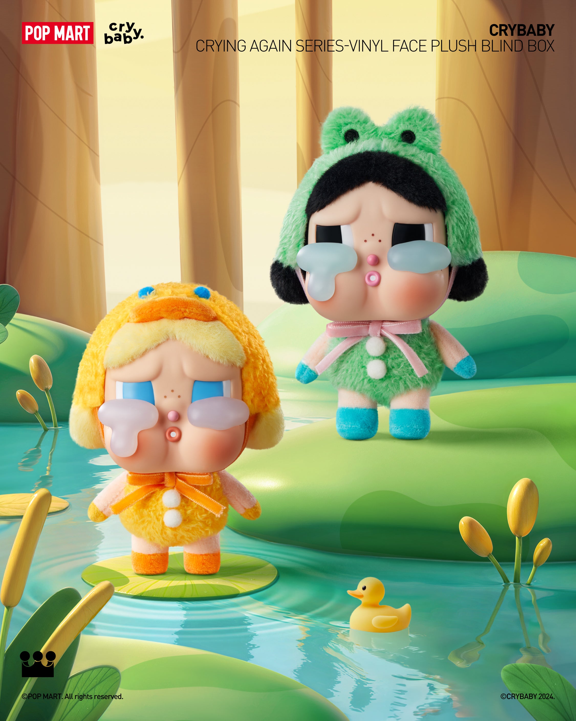  POP MART CRYBABY Crying Again Series-Vinyl Face Plush Blind Box、mySite、greenlandpopulation