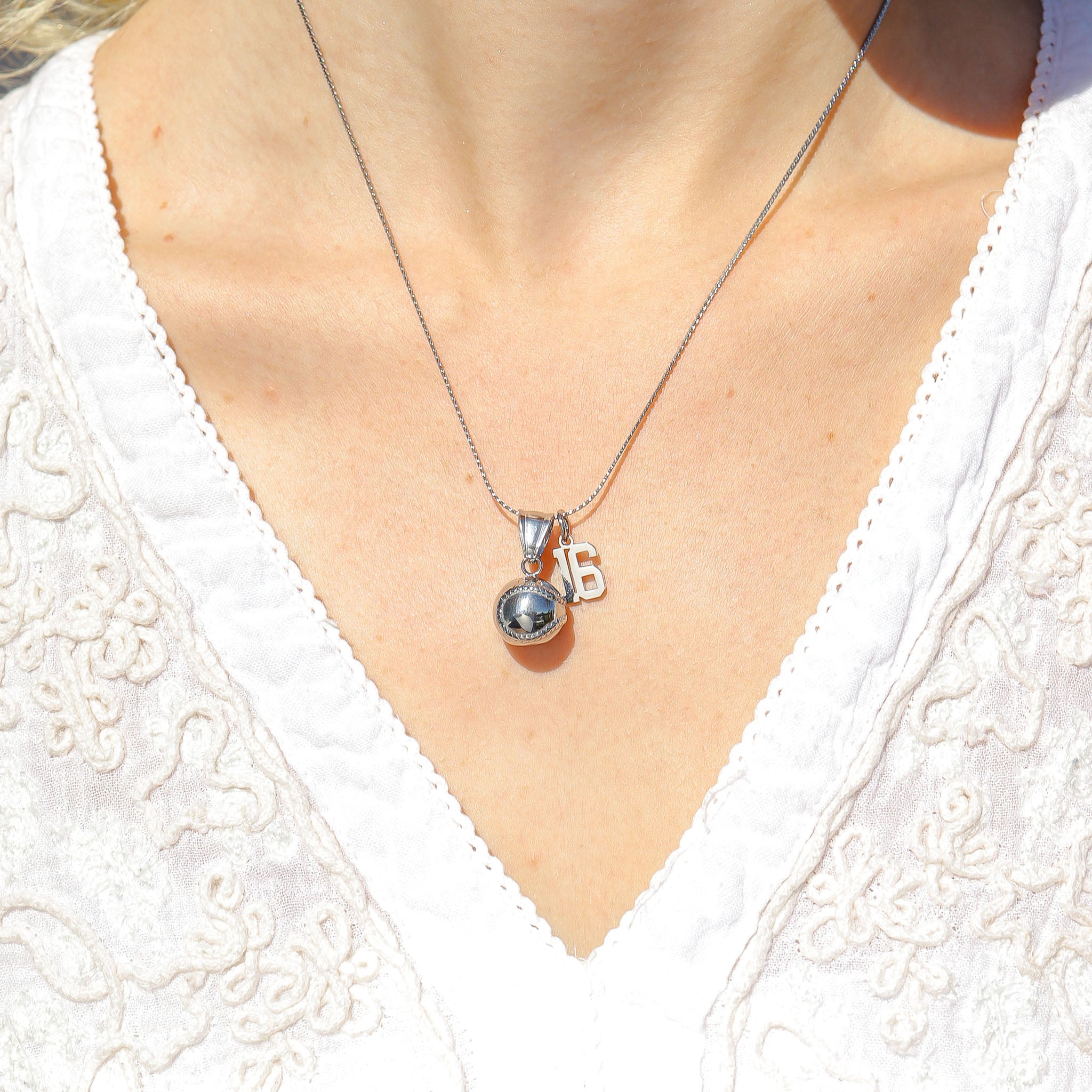 18K Gold PVD 3D Baseball Pendant / PDL0215、mySite、dreamappss