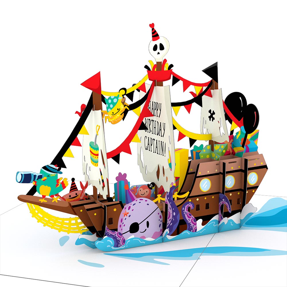 Playpop Card™: Happy Birthday Pirate Ship、mySite、solidvoid