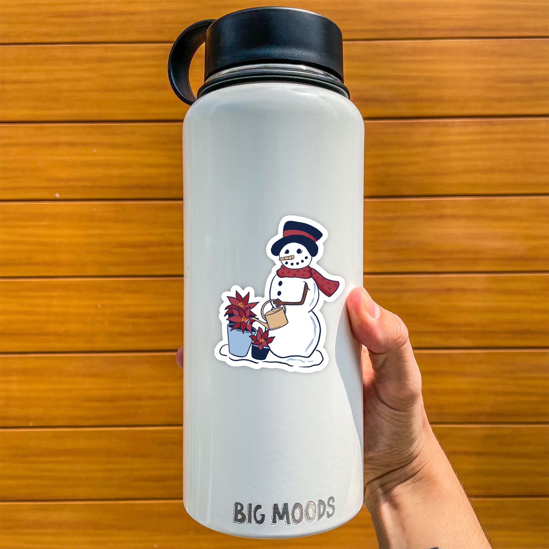  Cute Snow Woman With Flowers Winter Sticker、mySite、elrpsem3k