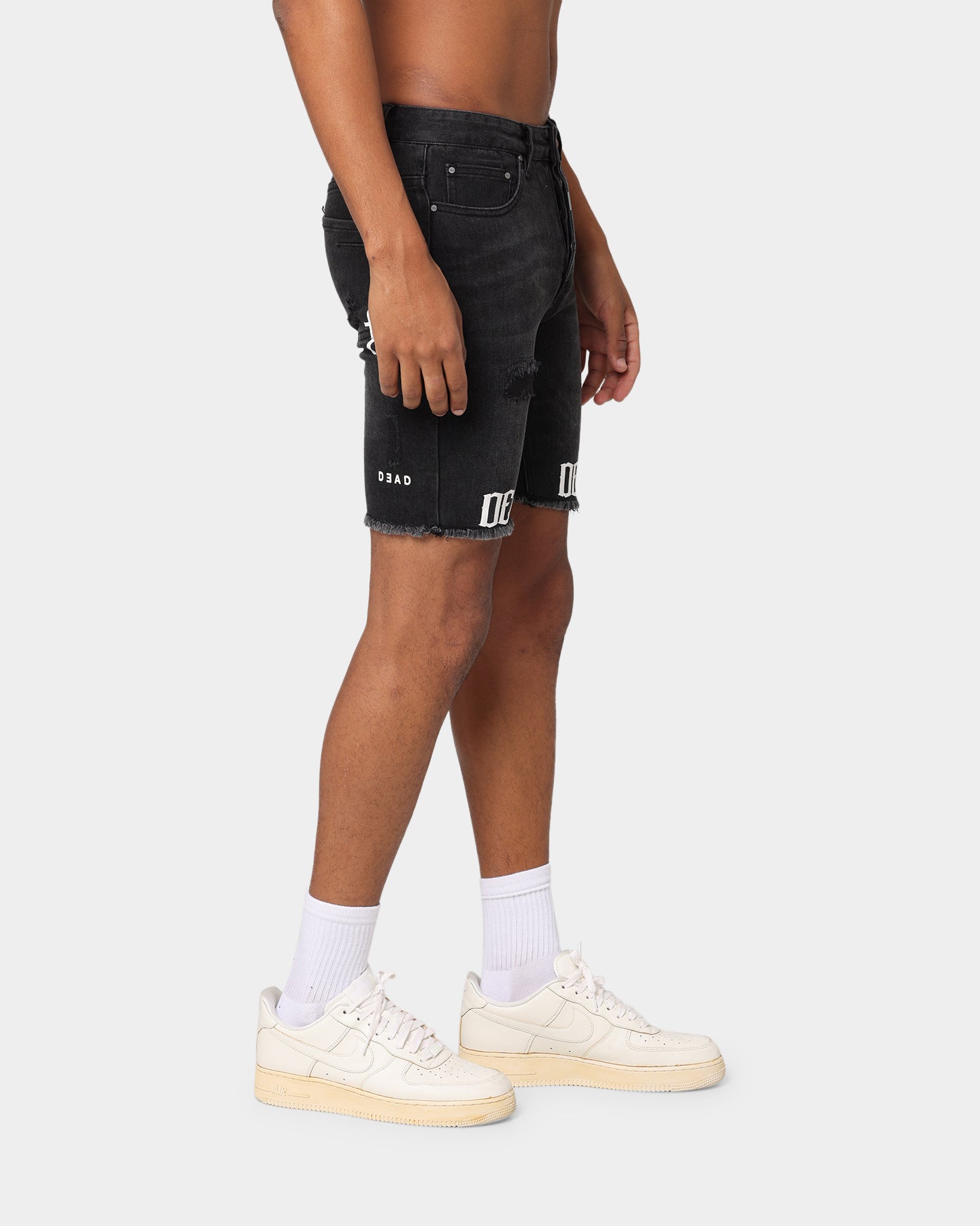 Dead Studios Destroy Denim Short Washed Black、mySite、zt4zffjzw