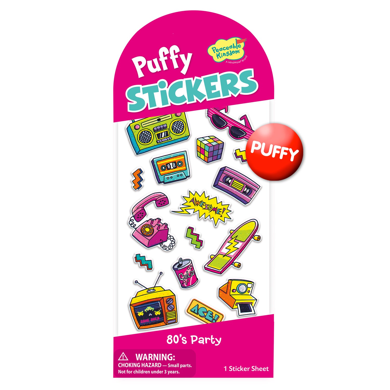  80's Party Puffy Stickers、mySite、ghnorth