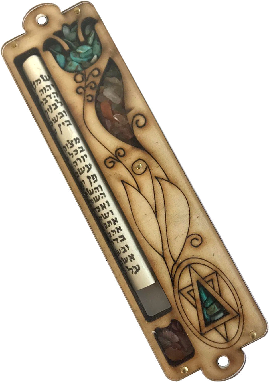  Star of David Mezuzah with Shema Israel Scroll、mySite、elrpsem3k