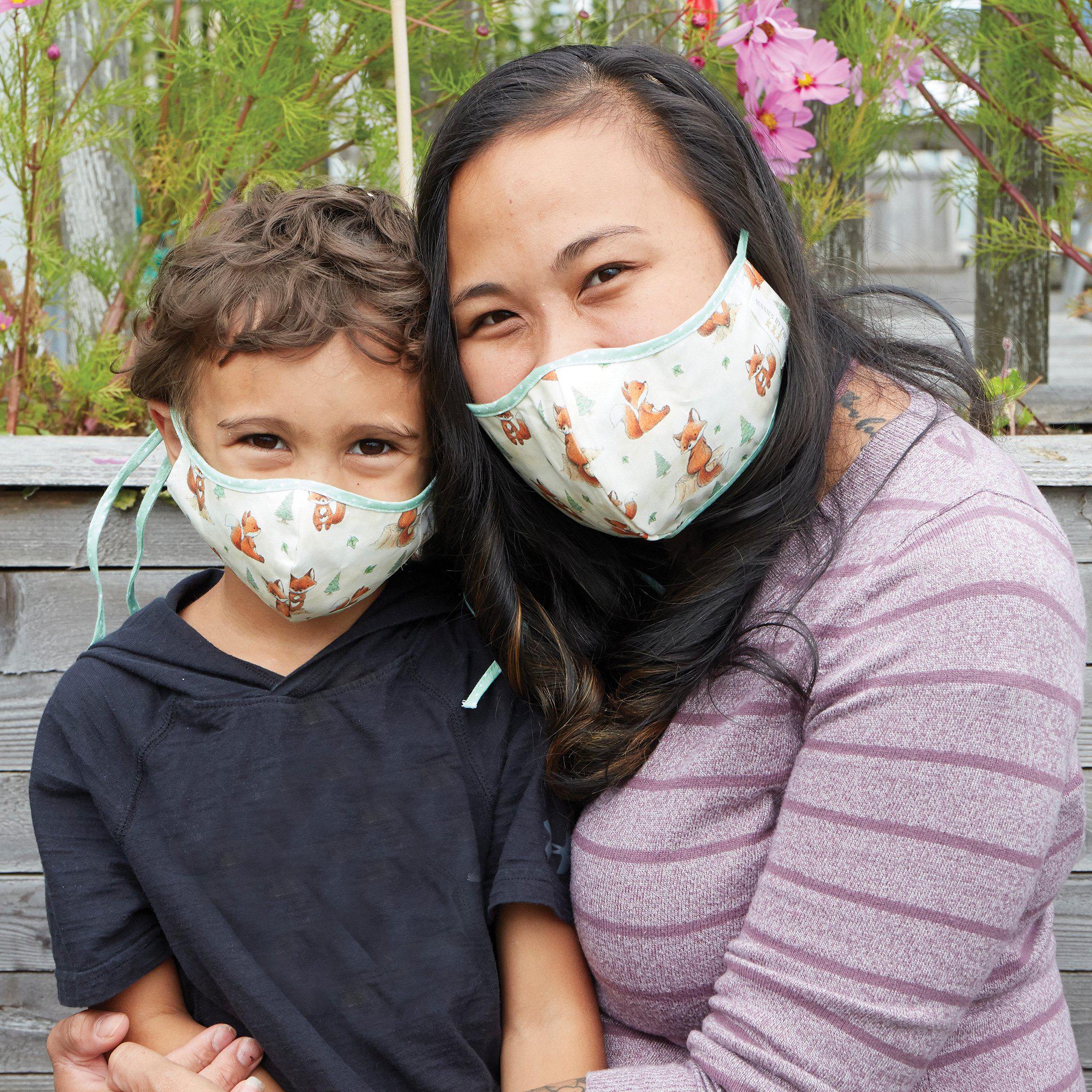 RETIRED - Foxy Cloth Face Mask for Adults and Kids、mySite、g9winljtr