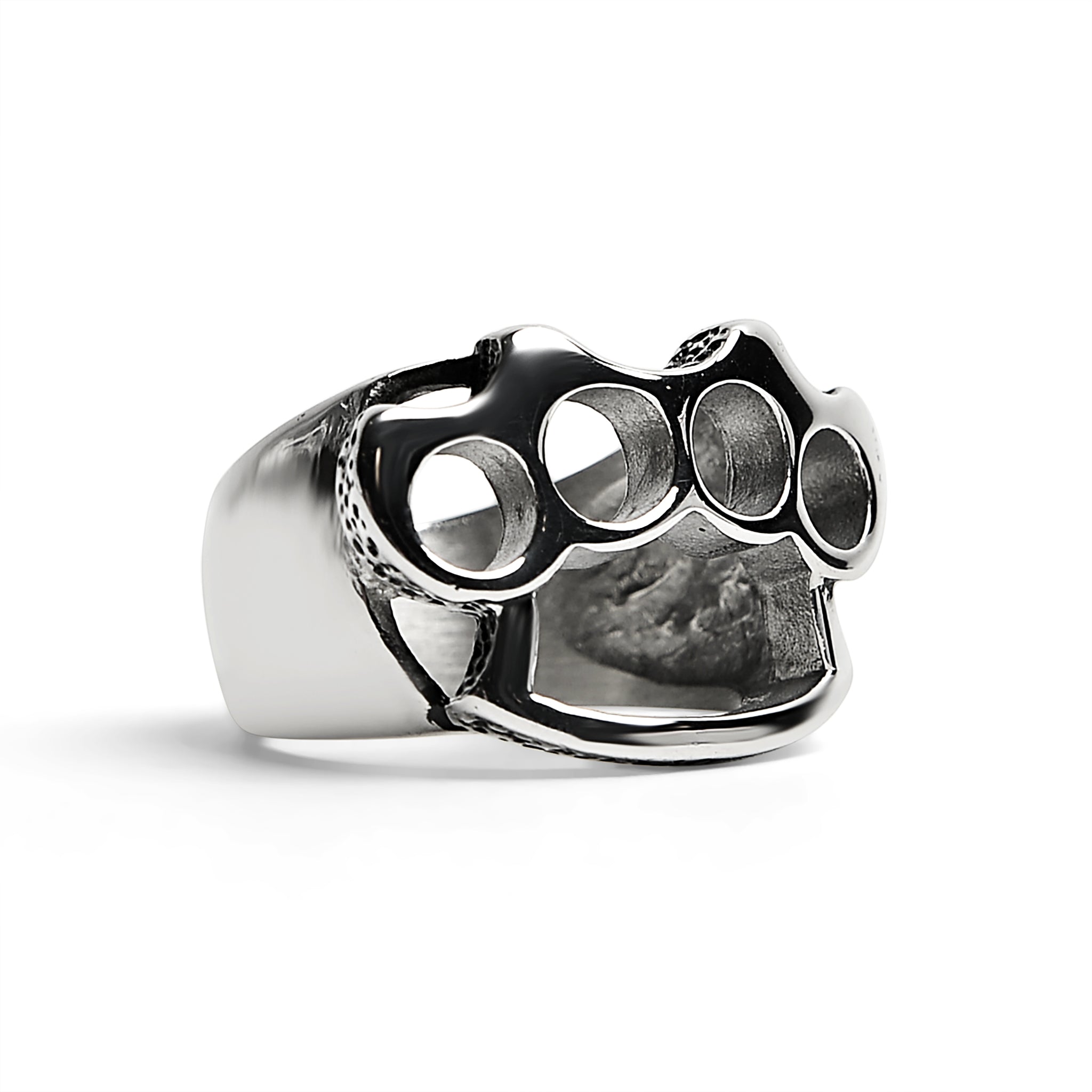 Stainless Steel Polished Knuckle Duster Ring / SCR3057、mySite、dreamappss