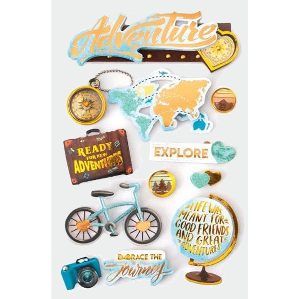  Adventure at Heart 3-D Stickers、mySite、ghnorth