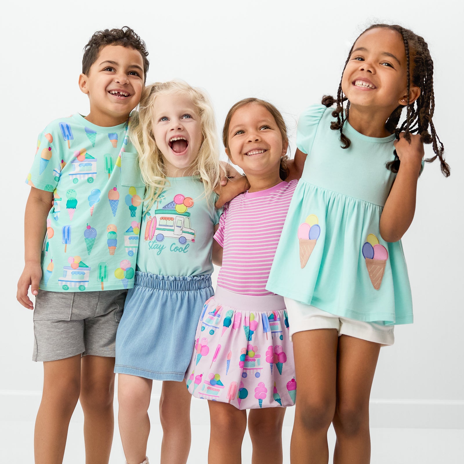  Sweet Scoops Aqua Mint Empire Tunic Top、mySite、layawaytickets