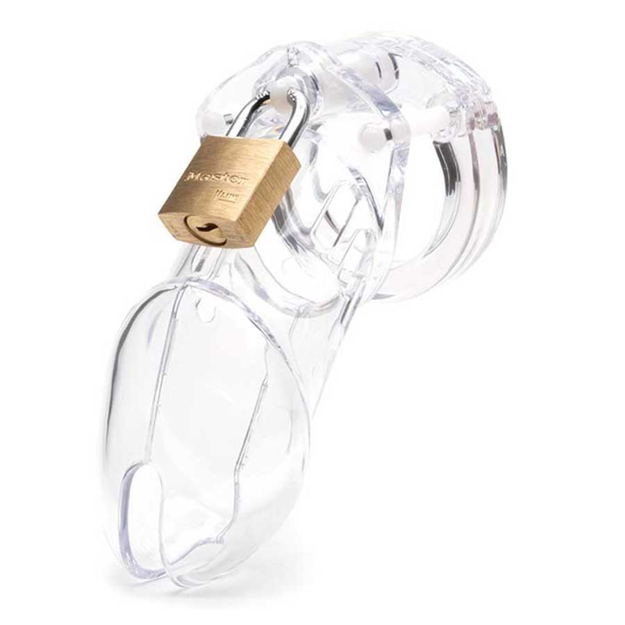 CB-6000 3.25 Inch Clear Chastity Cock Cage Kit by CB-X、mySite、bottomscart