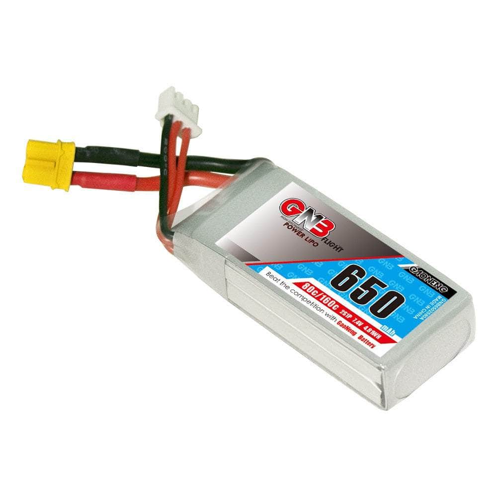  Gaoneng GNB 7.4V 2S 650mAh 80C LiPo Micro Battery (Square Type) - XT30、mySite、merchandisen