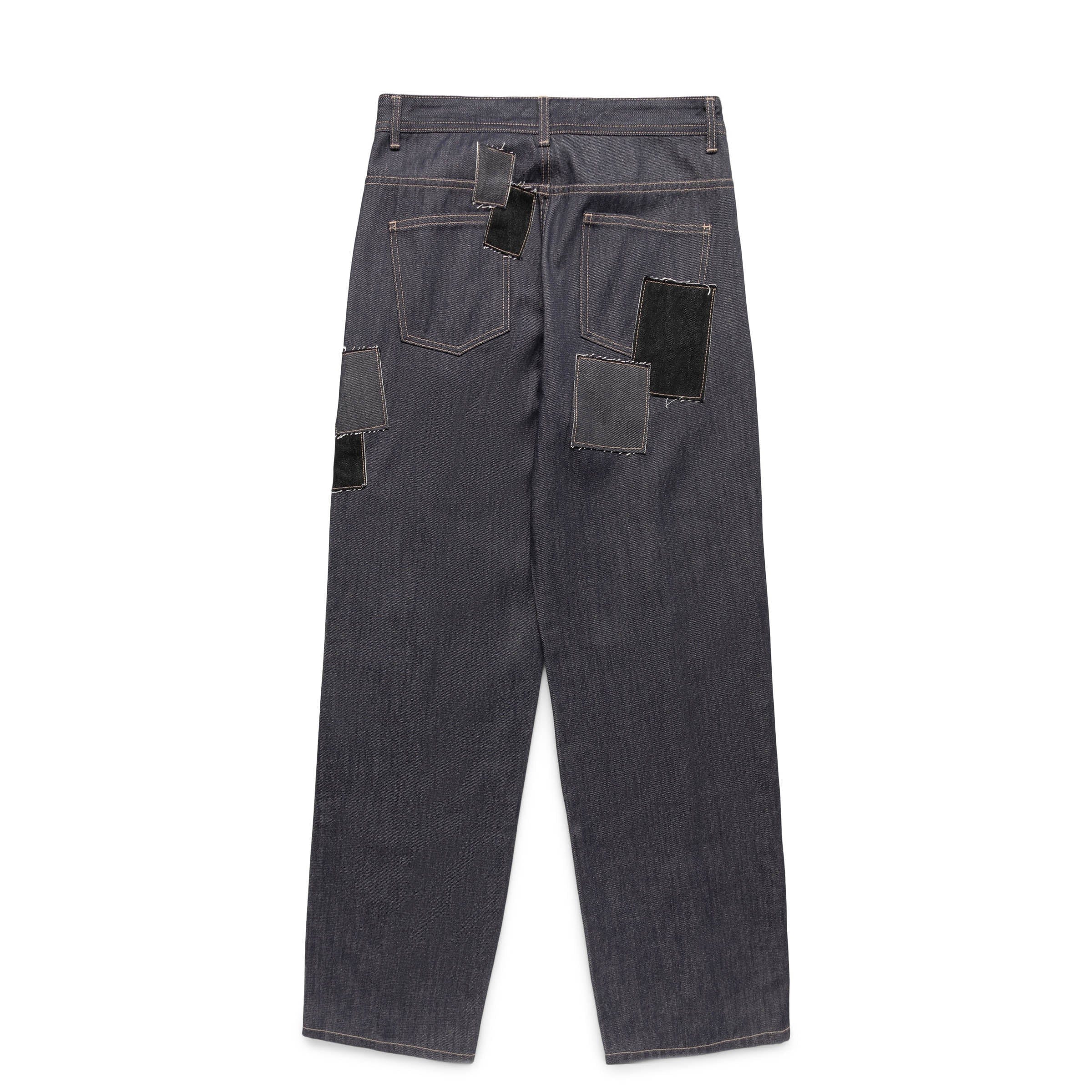 PATCHWORK WAVE TUCK WIDE LEG JEANS、mySite、zt4zffjzw