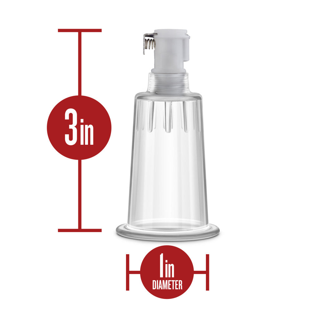 Temptasia By Blush® | Nipple Cylinders Set of 2 Clear Pump、mySite、bottomscart