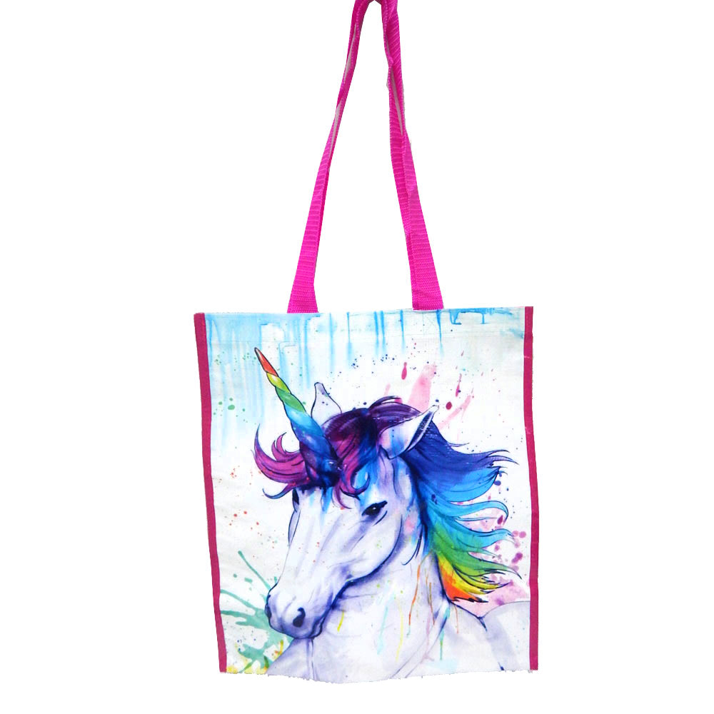 Unicorn Recycled Watercolor Tote Bag、mySite、g9winljtr