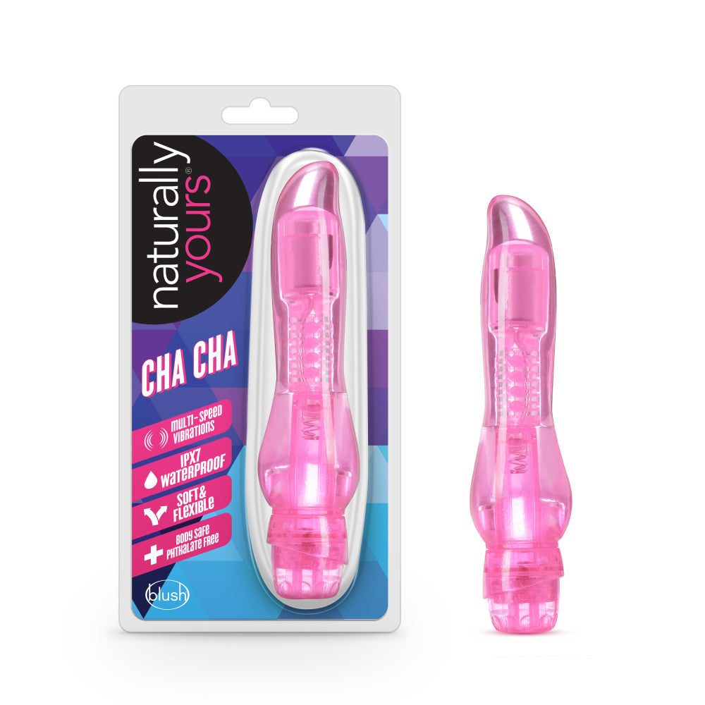 Naturally Yours By Blush® | Cha Cha Pink 6.75-Inch Vibrator、mySite、bottomscart