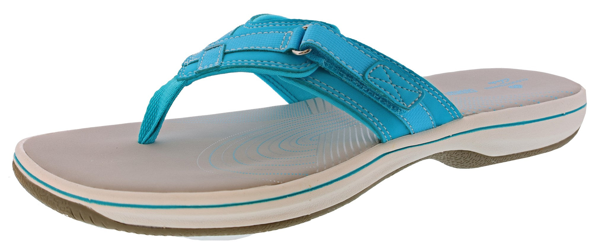 Clarks Women Sandals Lightweight Flip Flops Breeze Sea、mySite、dreamappss