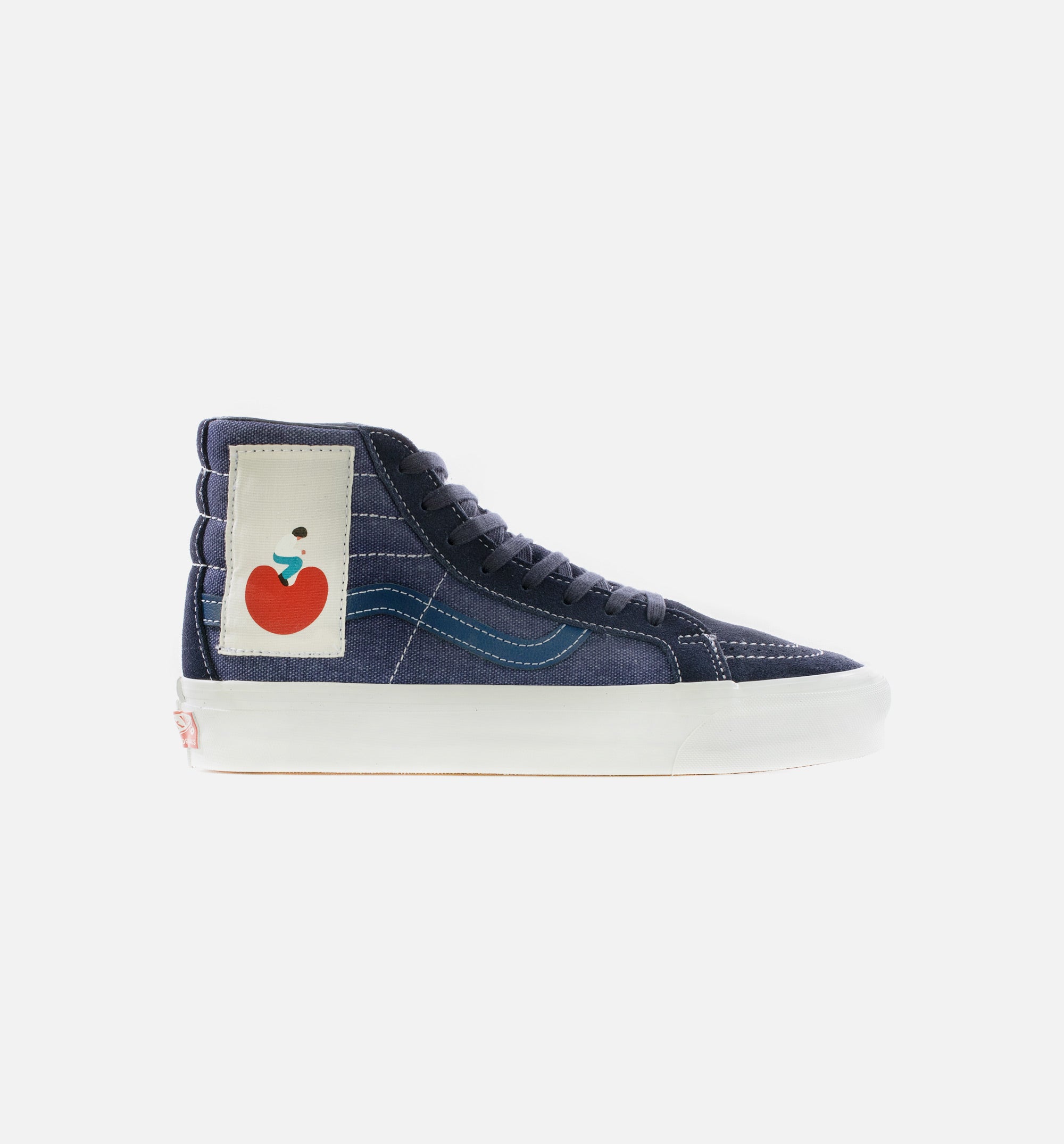 Geoff McFetridge Vault OG Sk8 Hi LX Mens Skate Shoe - Navy/White、mySite、dreamappss