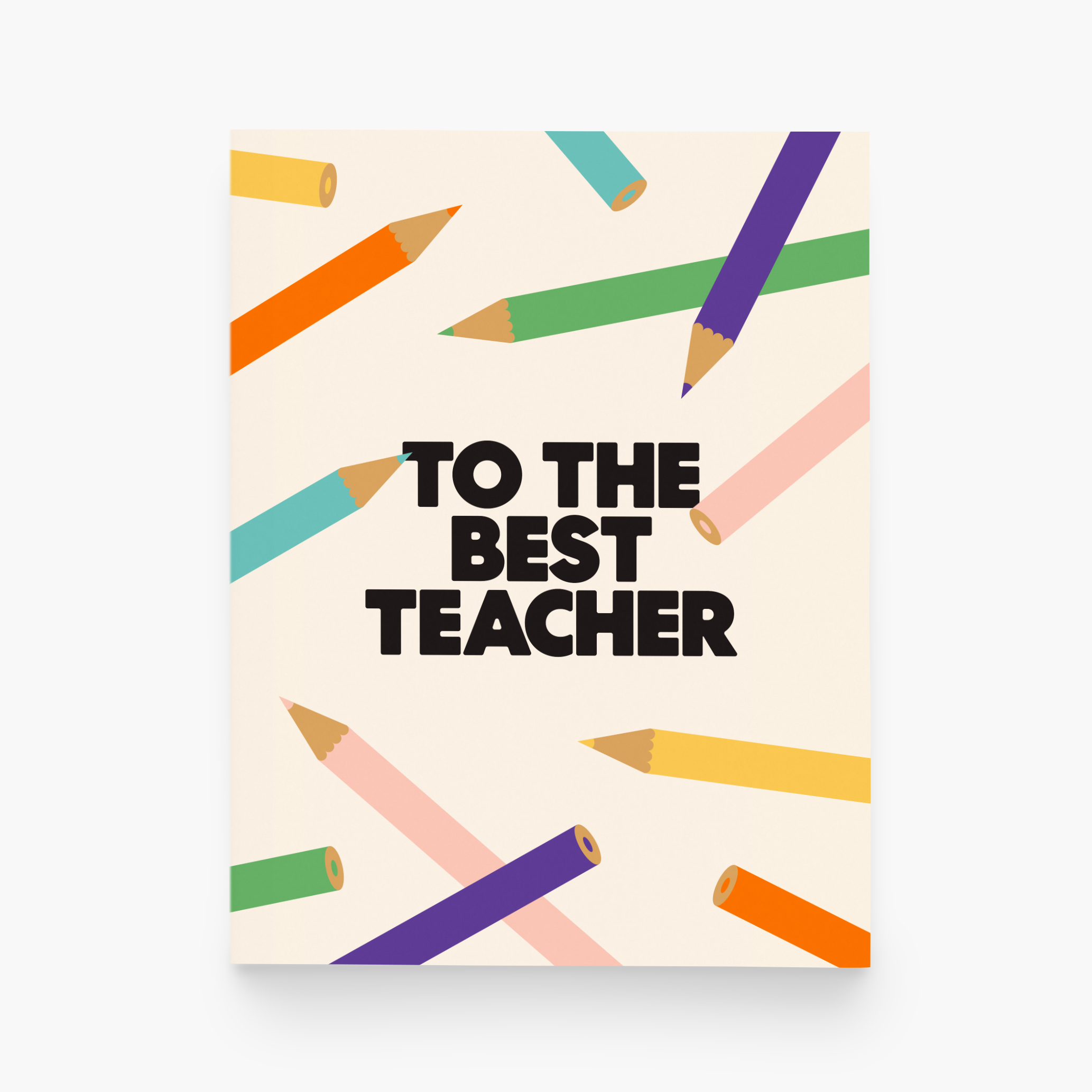 paper&stuff - To The Best Teacher Color Pencils Greeting Card、mySite、garagedoors4me