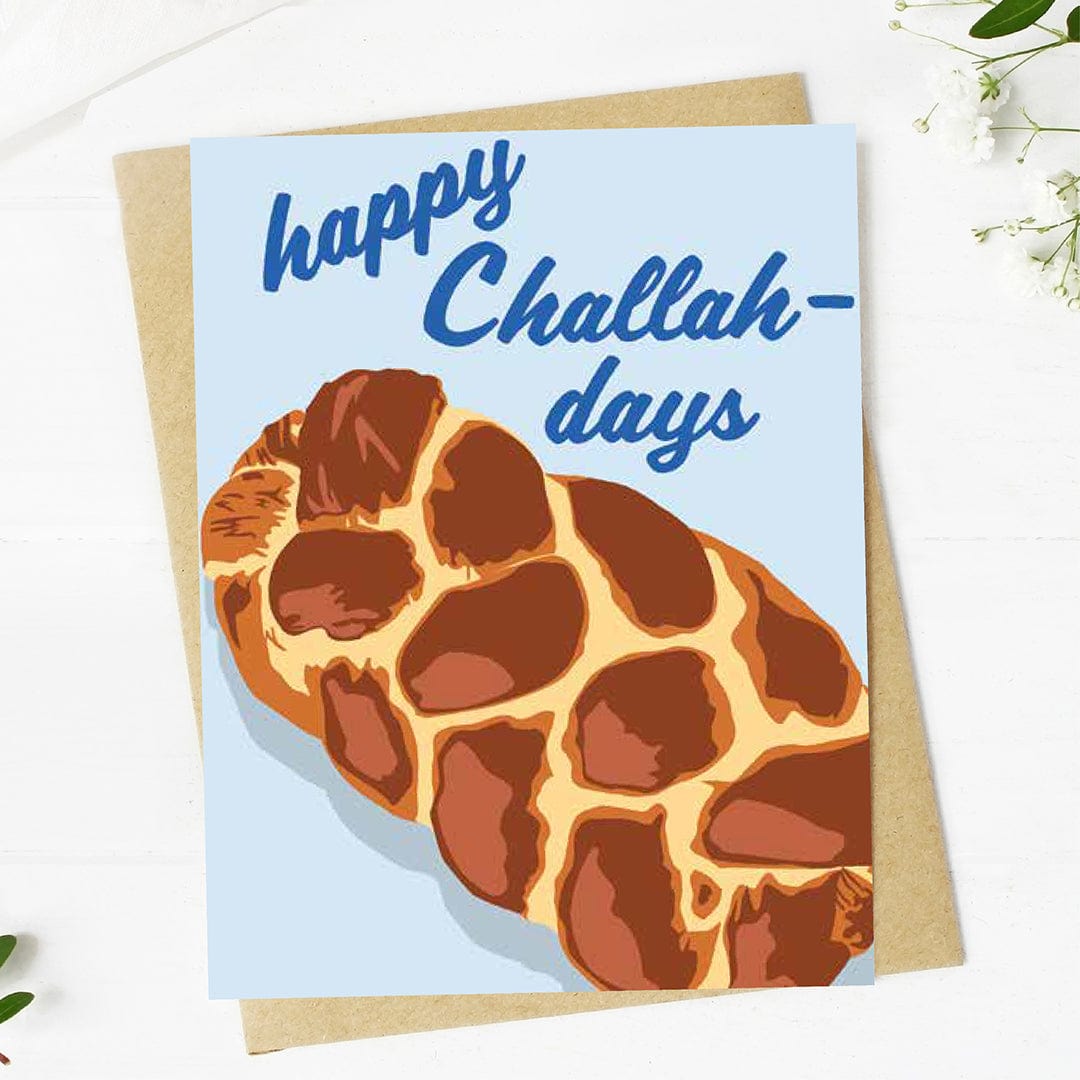  Happy Challah-days Hanukkah Card、mySite、elrpsem3k