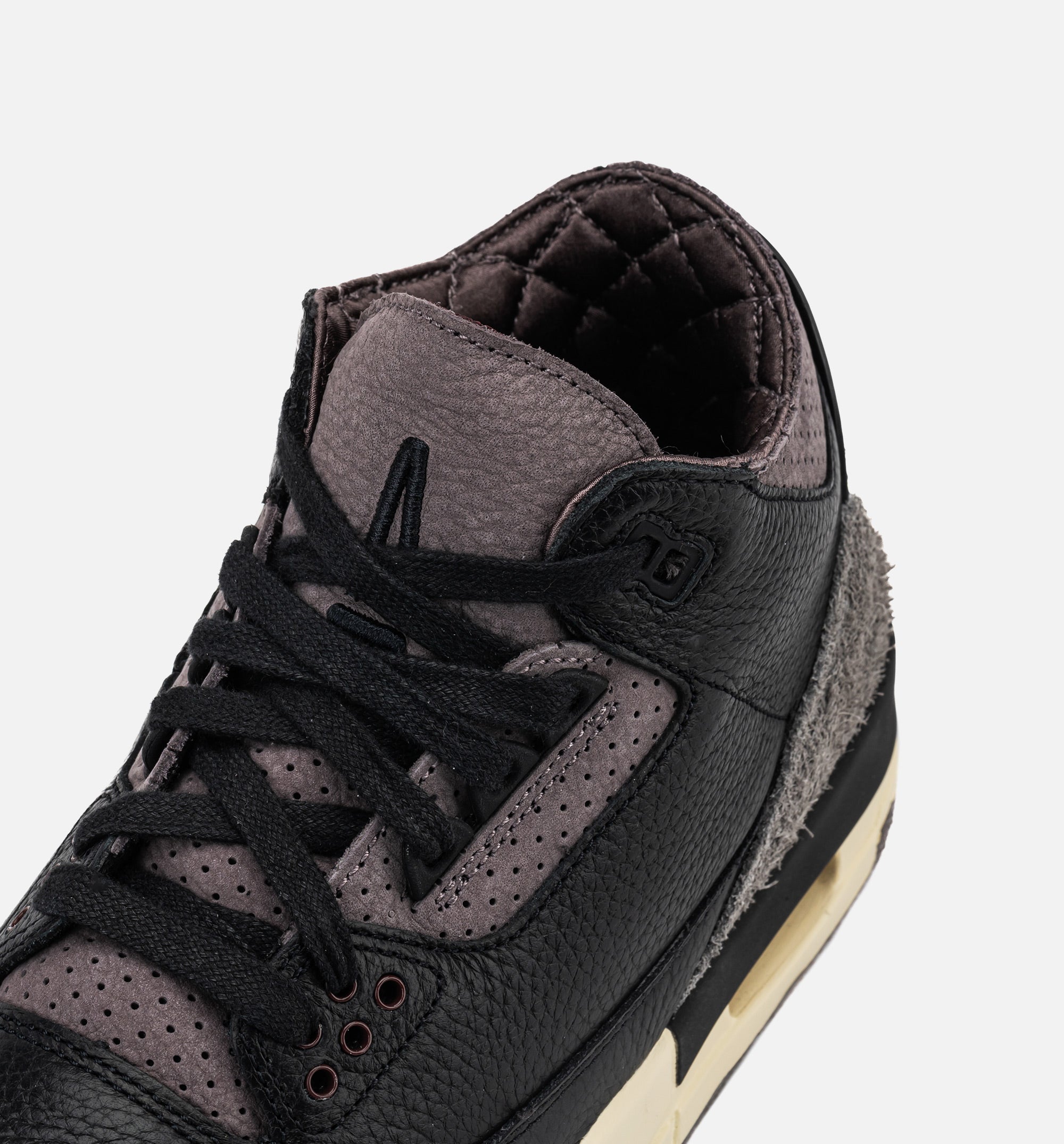Air Jordan 3 x A Ma Maniére Black and Flat Pewter Womens Lifestyle Shoe - Black/Black/Flat Pewter/Violet Ore Limit One Per Customer、mySite、dreamappss