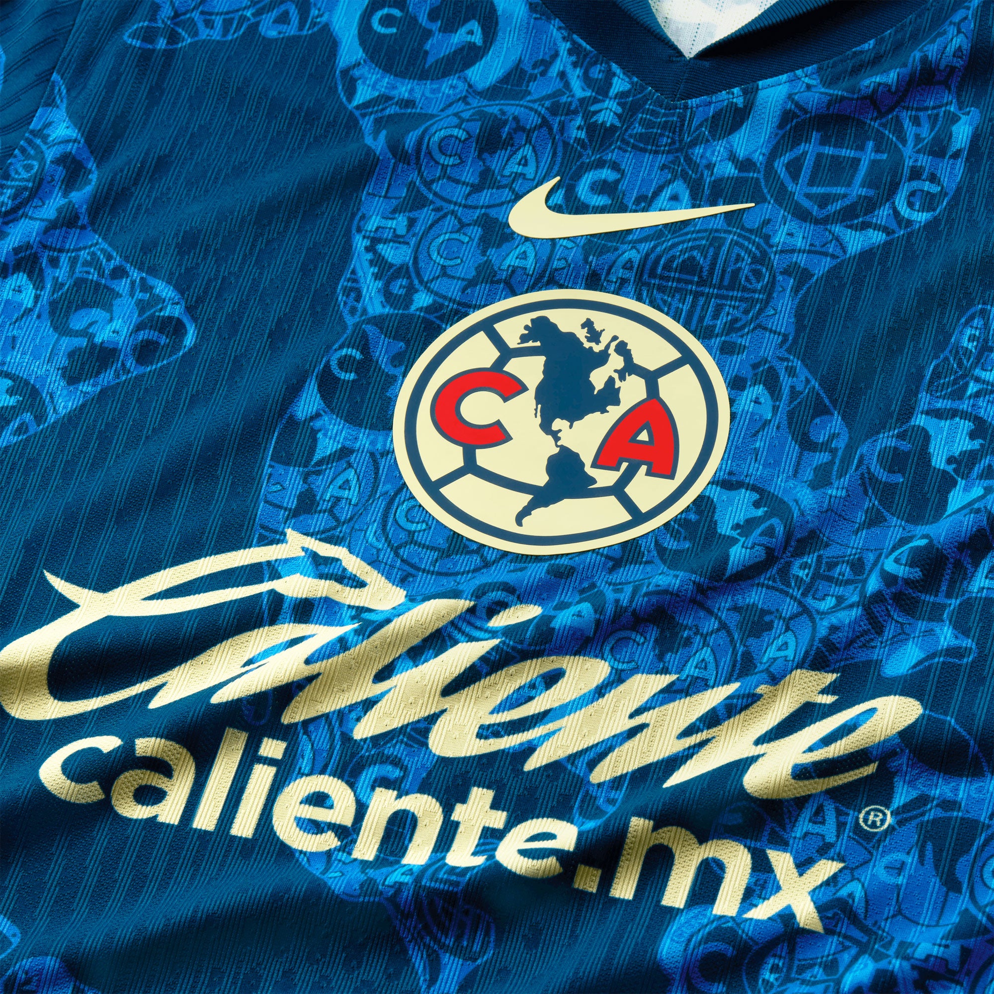 Nike Men's Club America 2024/25 Dri-FIT ADV Away Jersey Blue/Lemon Chiffon、mySite、noshort