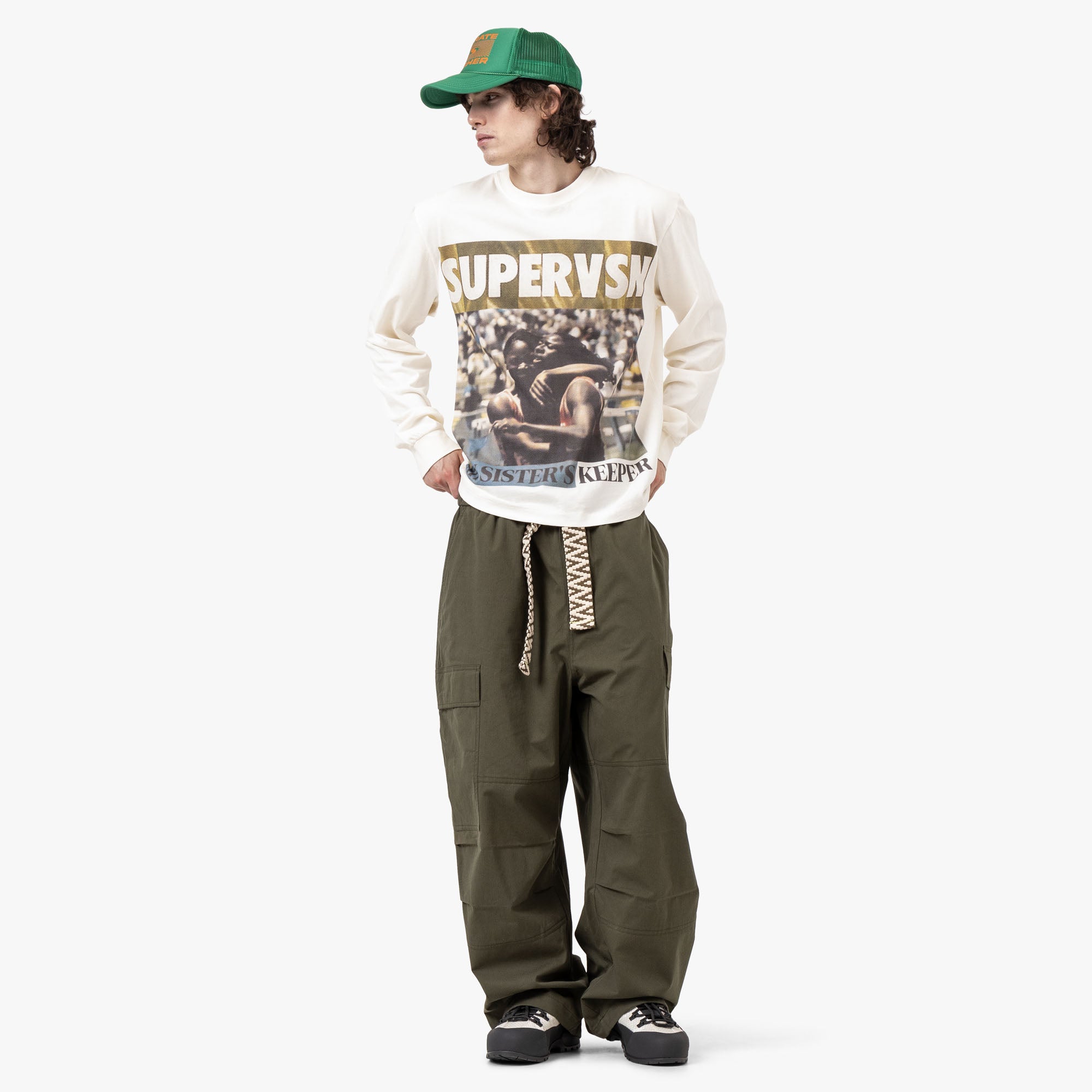  Supervsn Sisters Keeper Longsleeve T-Shirt / Bone、mySite、merchandisen